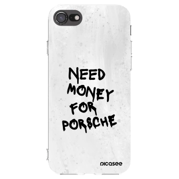 Picasee Apple iPhone SE 2020 Hülle - Transparentes Silikon - White Dollar
