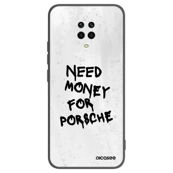 Picasee Xiaomi Redmi Note 9 Pro Hülle - Schwarzes Silikon - White Dollar