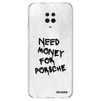Picasee Xiaomi Redmi Note 9S Hülle - Transparentes Silikon - White Dollar