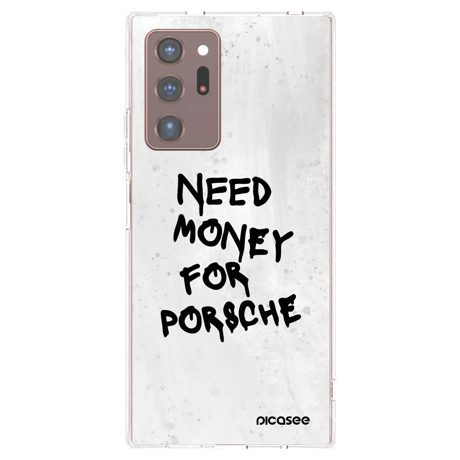 Picasee Samsung Galaxy Note 20 Ultra Hülle - Transparentes Silikon - White Dollar