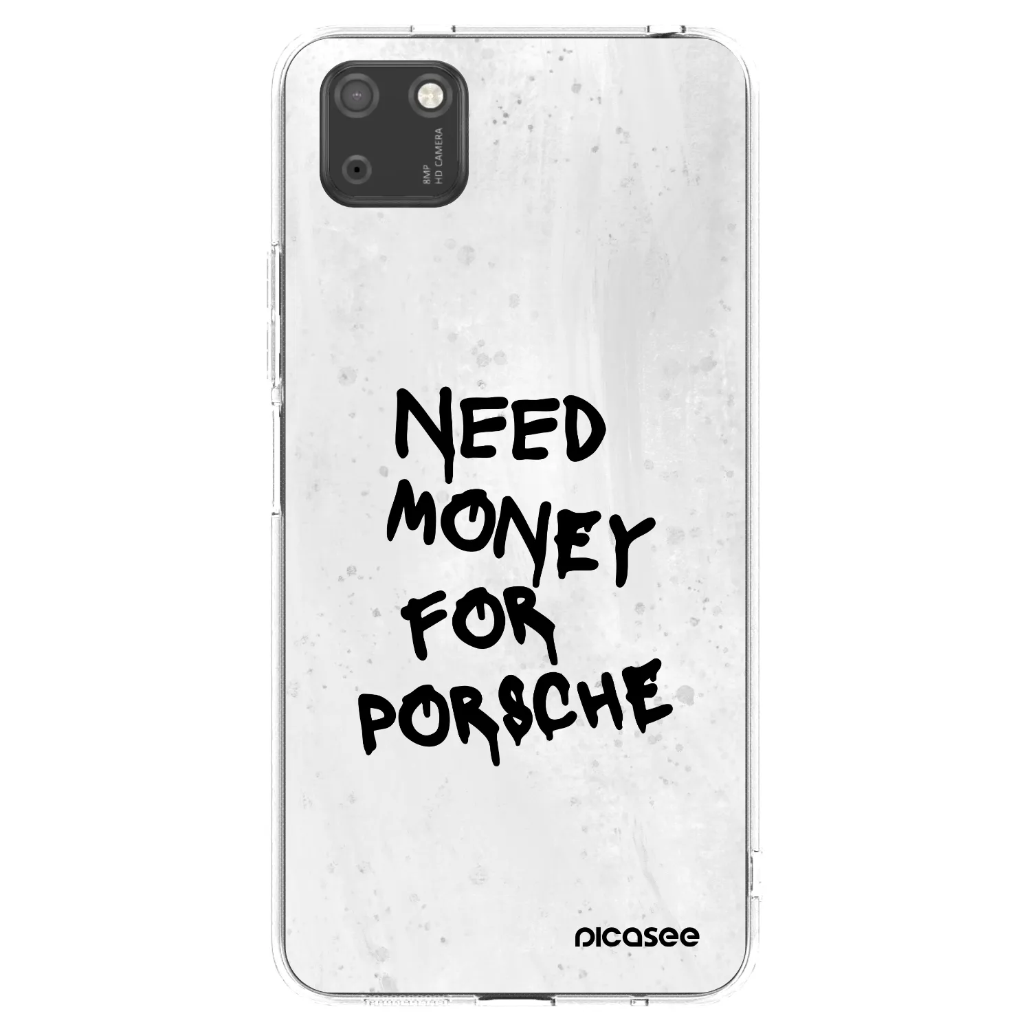 Picasee Huawei Y5P Hülle - Transparentes Silikon - White Dollar