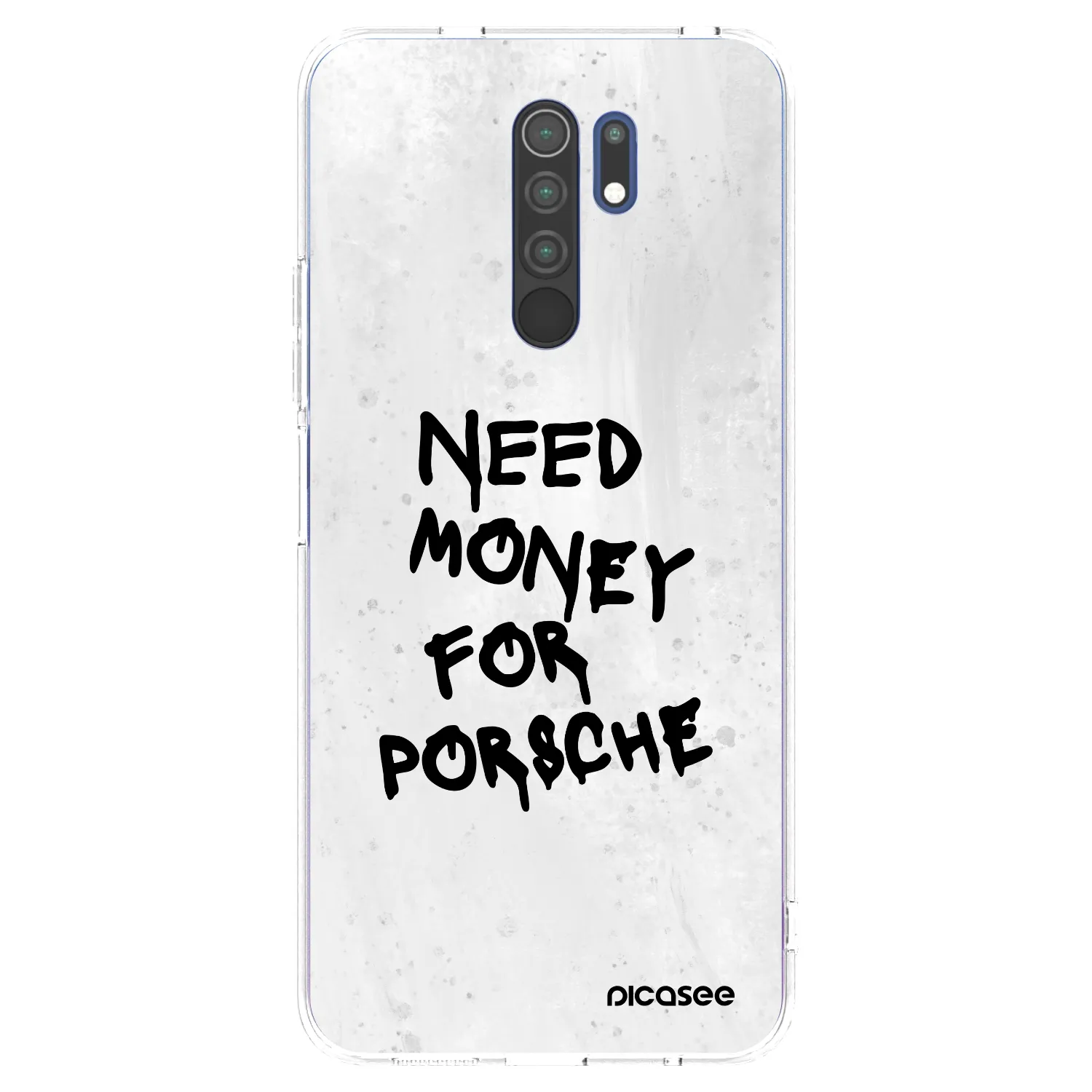 Picasee Xiaomi Redmi 9 Hülle - Transparentes Silikon - White Dollar