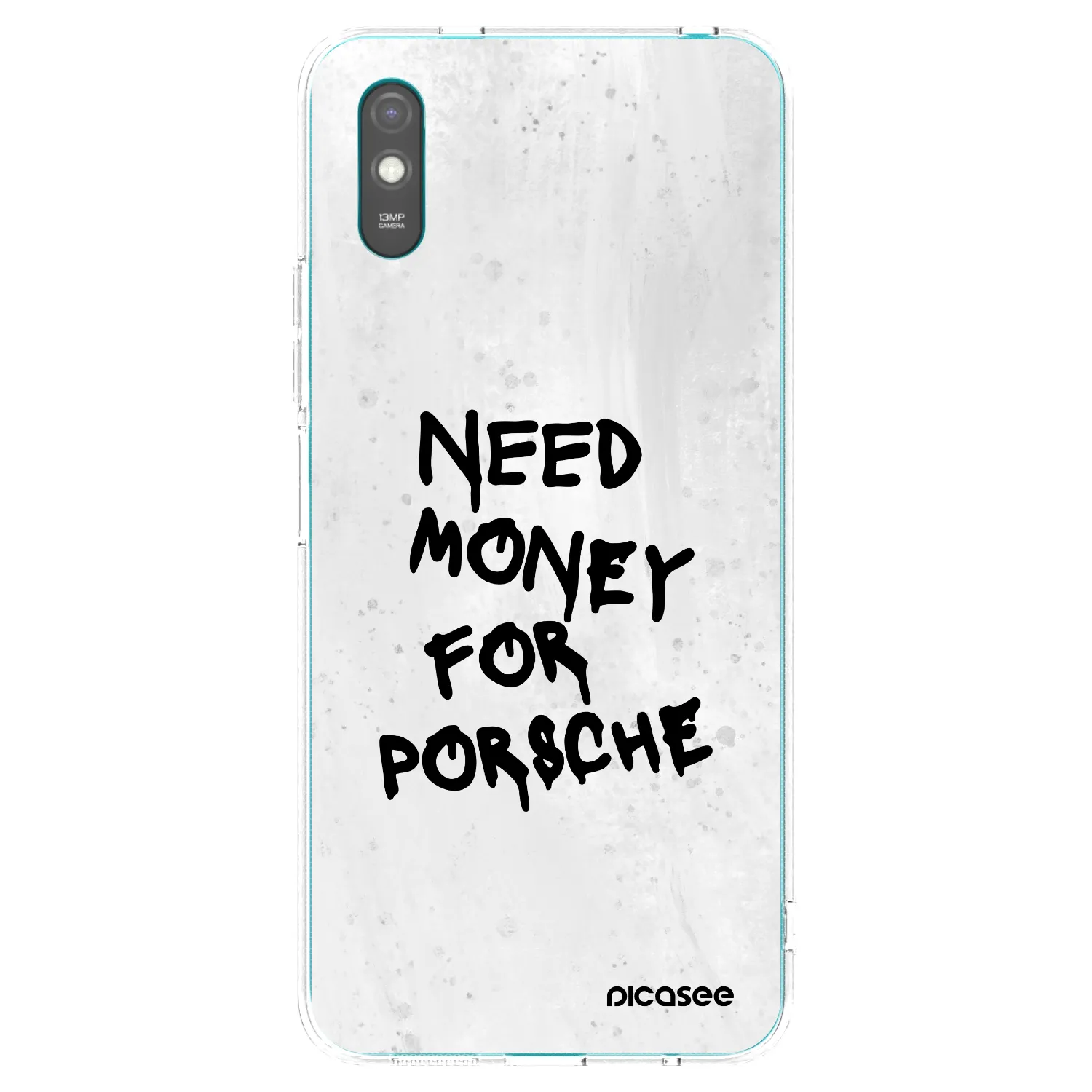 Picasee Xiaomi Redmi 9A Hülle - Transparentes Silikon - White Dollar