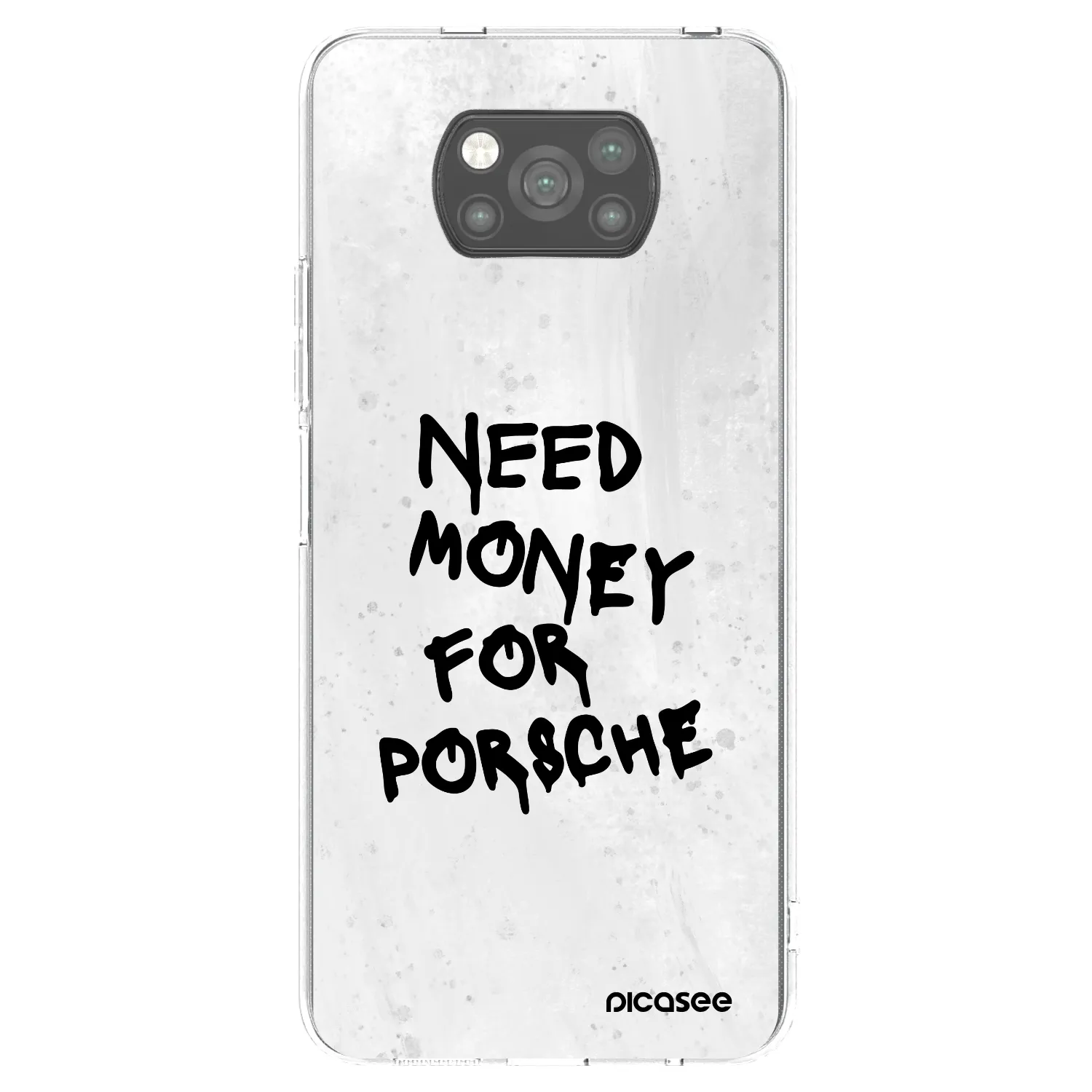 Picasee Xiaomi Poco X3 Hülle - Schwarzes Silikon - White Dollar