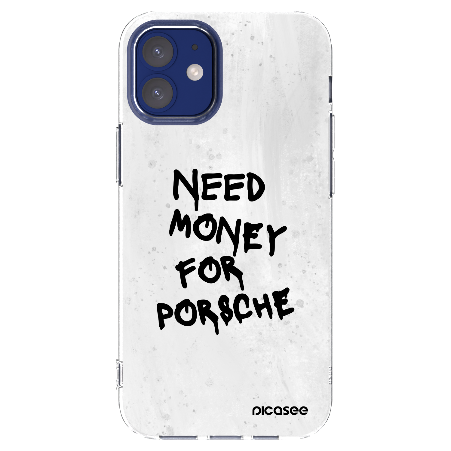 Picasee Apple iPhone 12 mini Hülle - Transparentes Silikon - White Dollar