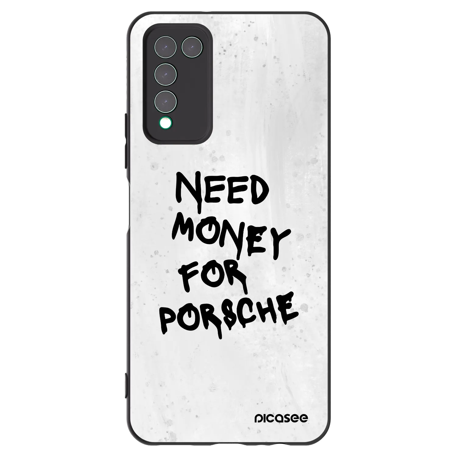 Picasee Honor 10X Lite Hülle - Schwarzes Silikon - White Dollar