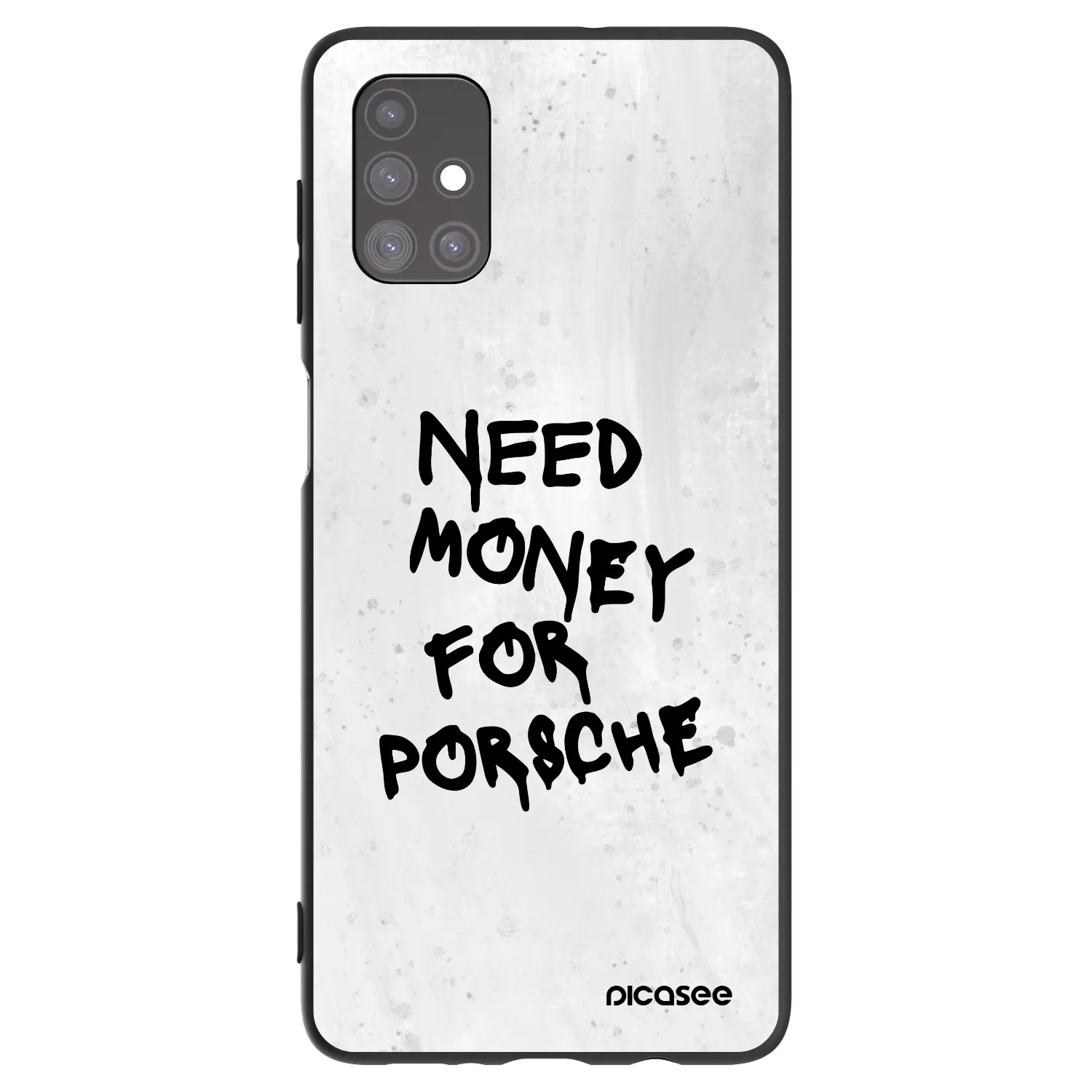 Picasee Samsung Galaxy M51 M515F Hülle - Schwarzes Silikon - White Dollar