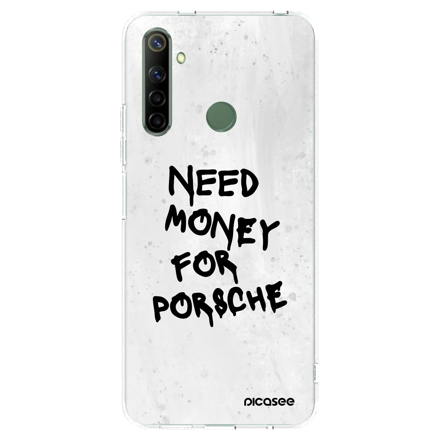 Picasee Realme 6i Hülle - Transparentes Silikon - White Dollar