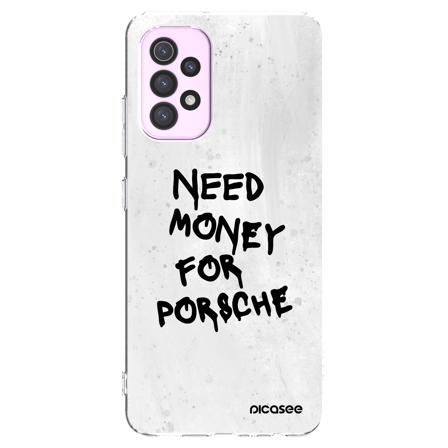 Picasee Samsung Galaxy A32 5G A326B Hülle - Transparentes Silikon - White Dollar