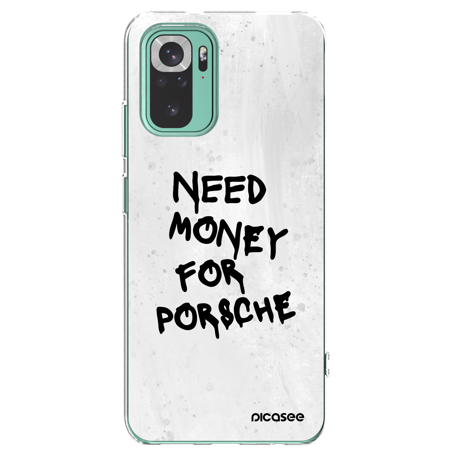 Picasee Xiaomi Redmi Note 10 Pro Hülle - Transparentes Silikon - White Dollar