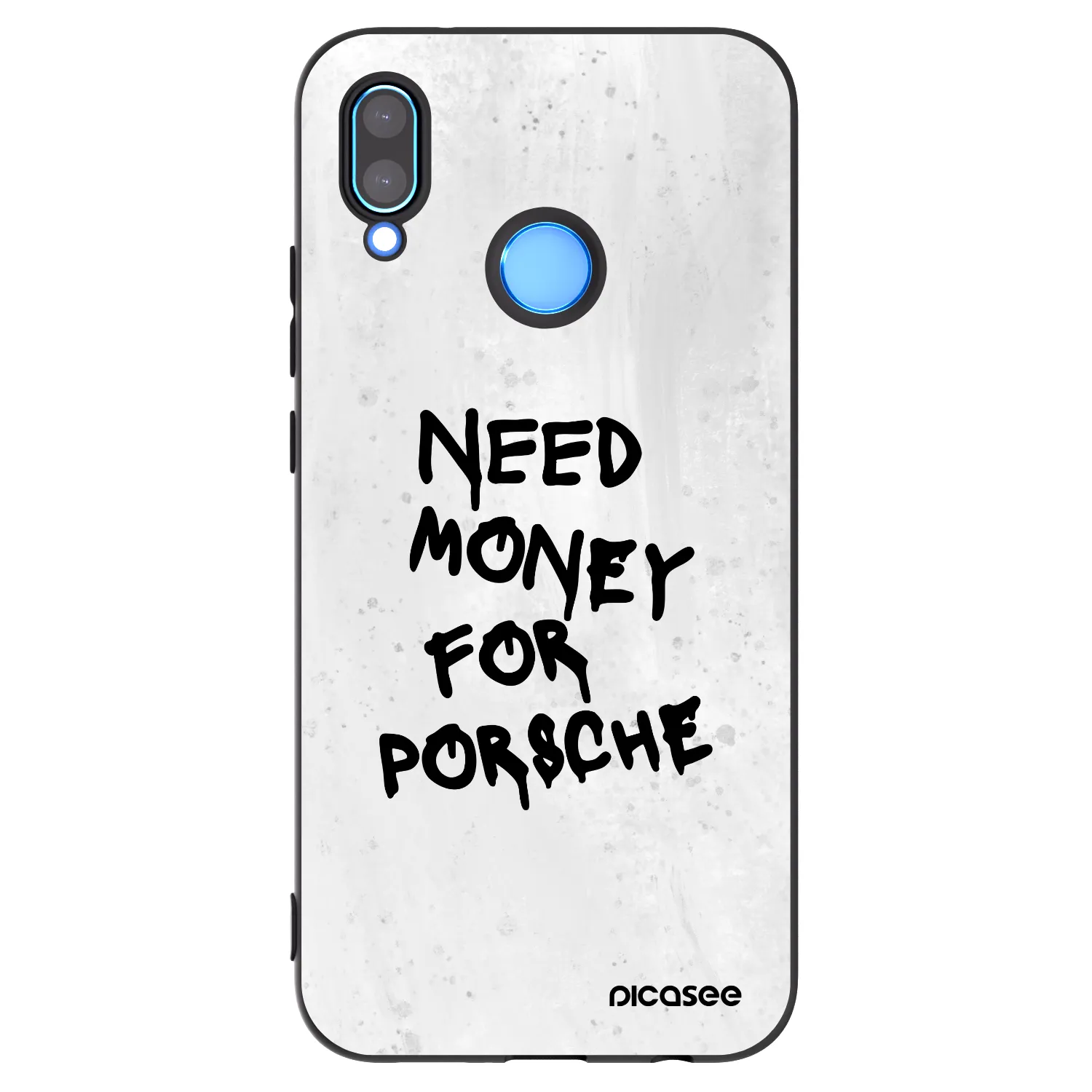 Picasee Huawei P20 Lite Hülle - Schwarzes Silikon - White Dollar