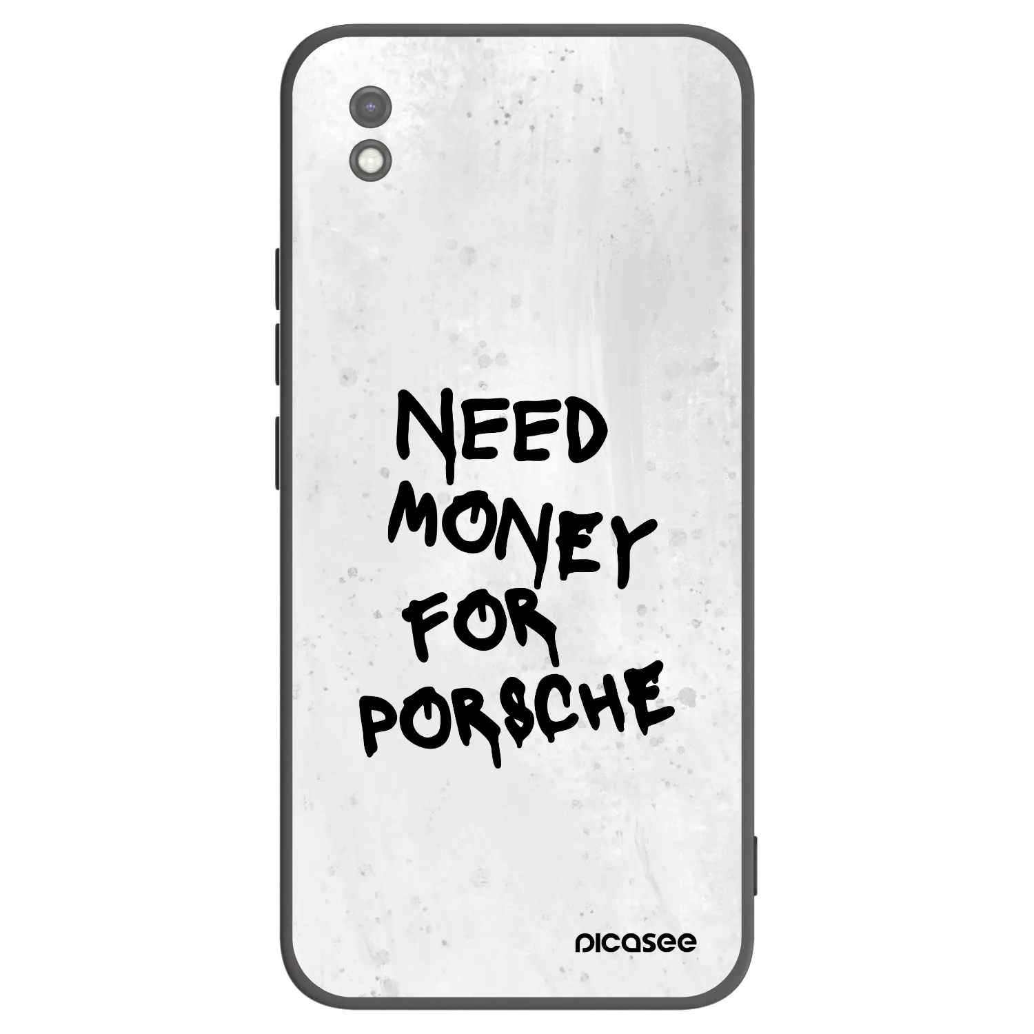 Picasee Xiaomi Redmi 9AT Hülle - Schwarzes Silikon - White Dollar