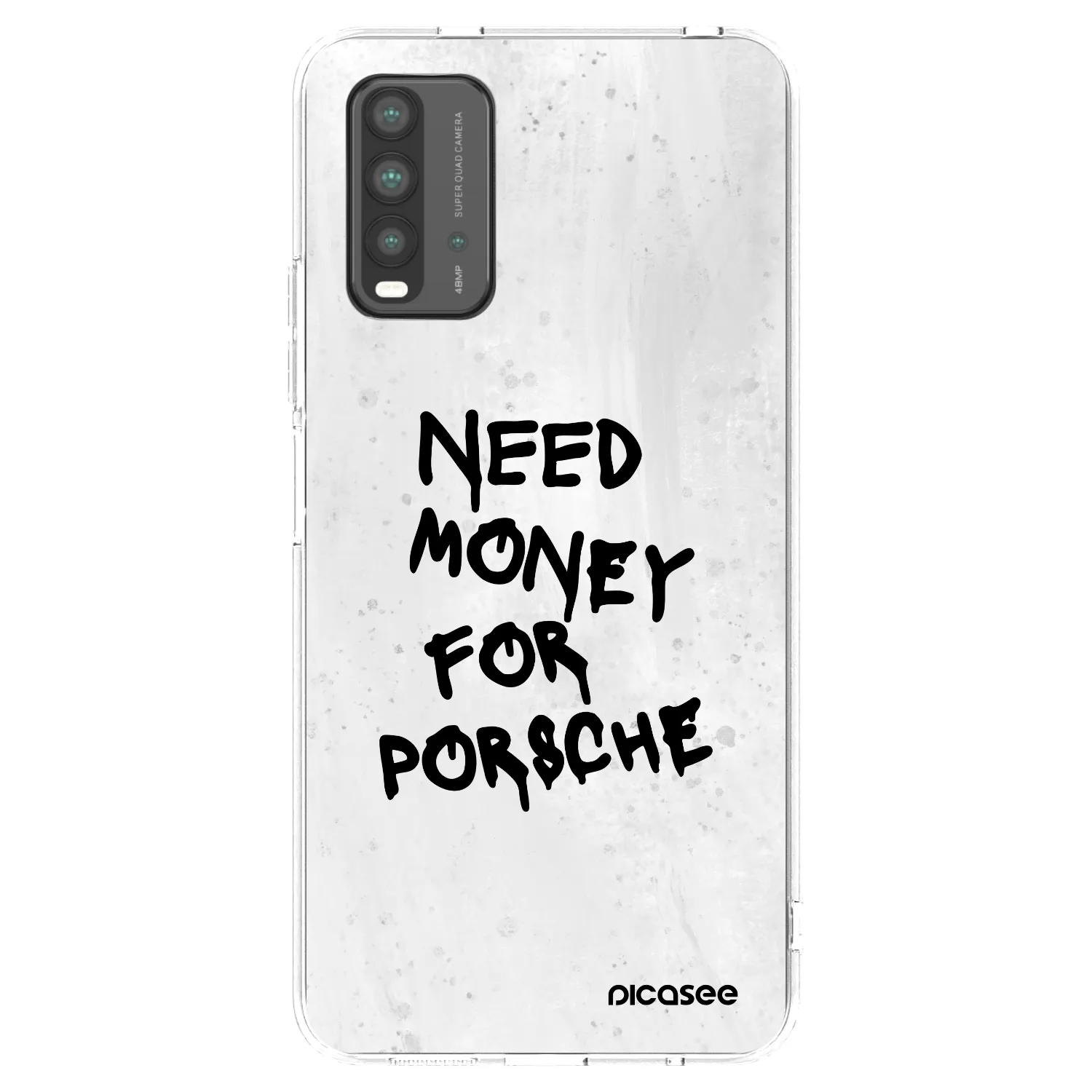 Picasee Xiaomi Redmi 9T Hülle - Transparentes Silikon - White Dollar