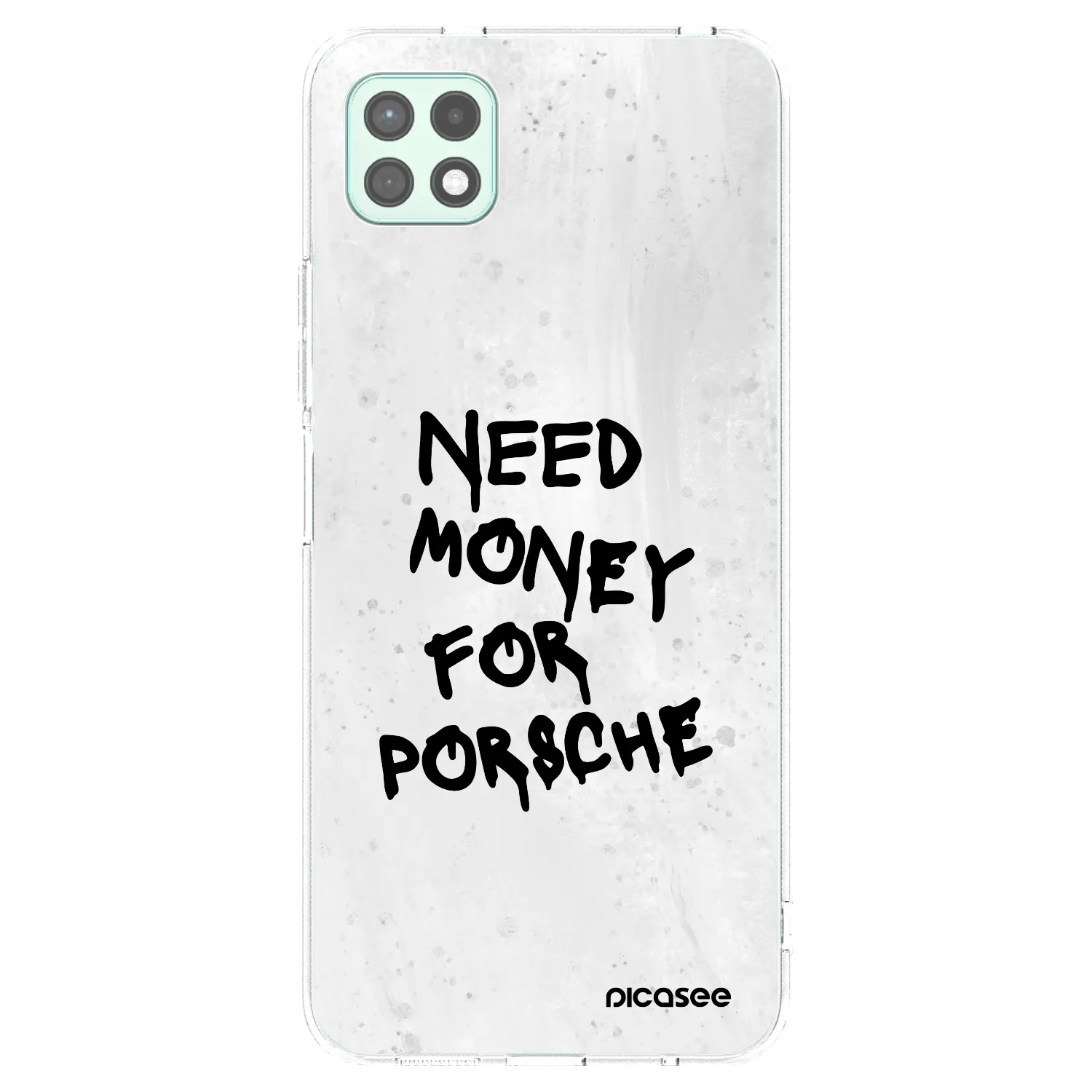 Picasee Samsung Galaxy A22 A226B 5G Hülle - Transparentes Silikon - White Dollar