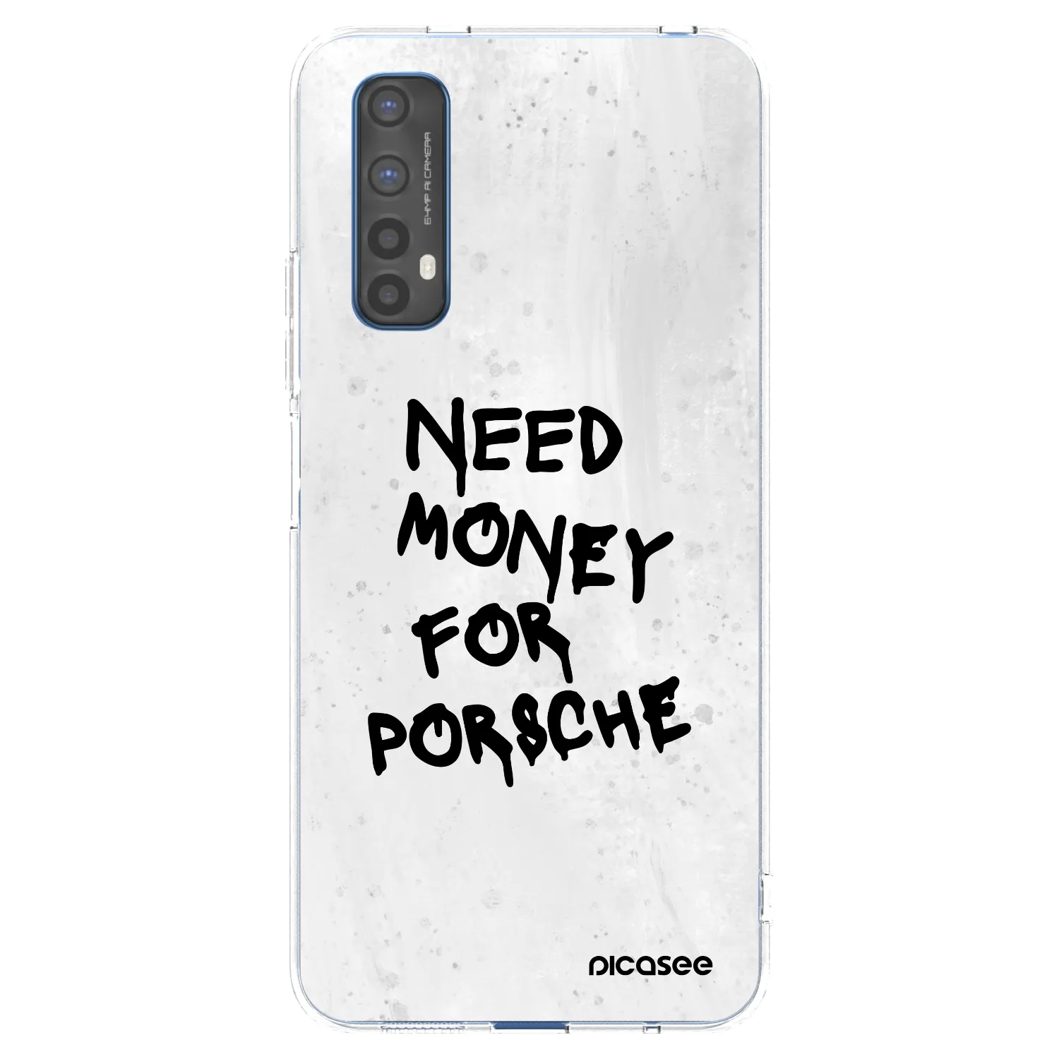 Picasee Realme 7 Hülle - Transparentes Silikon - White Dollar