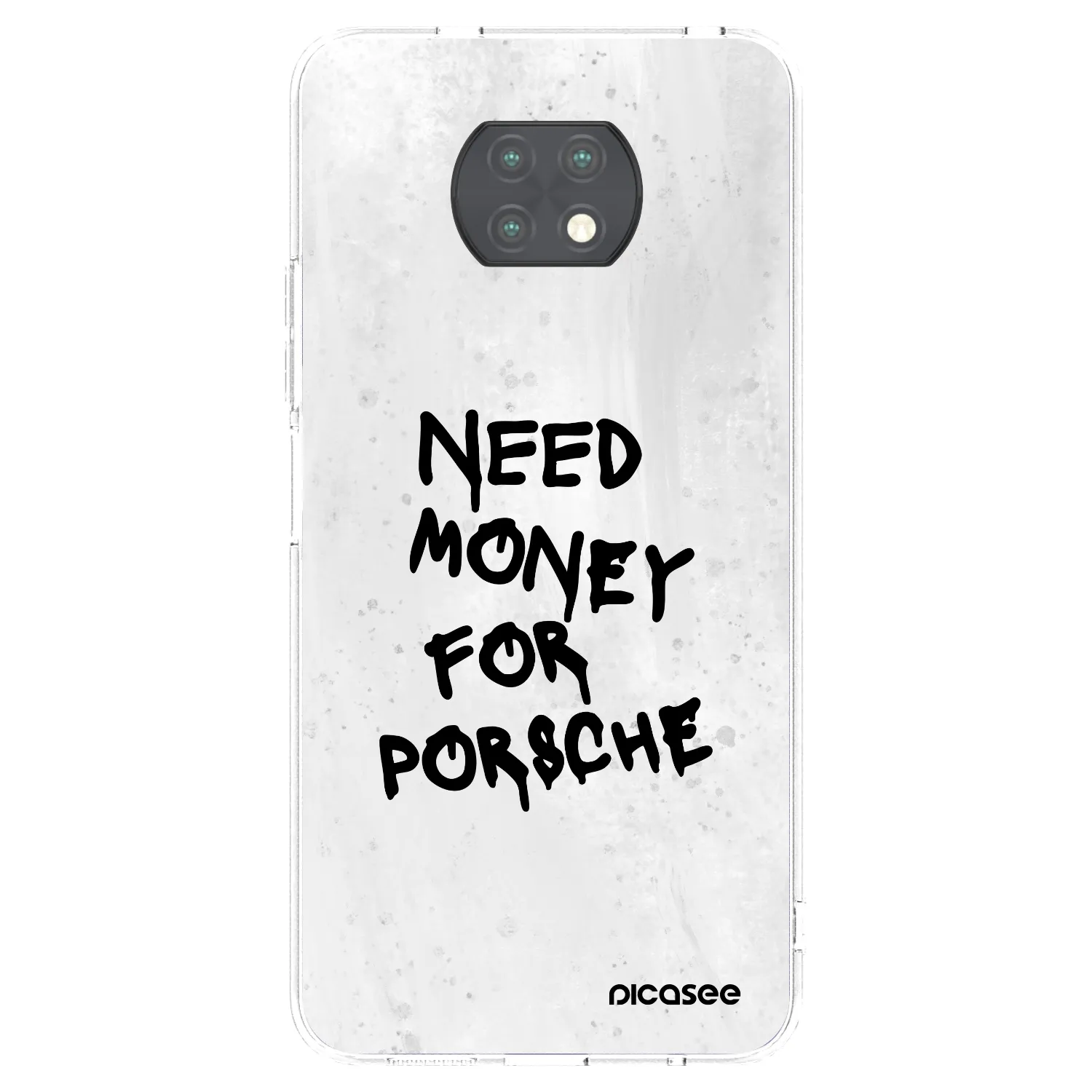 Picasee Xiaomi Redmi Note 9T Hülle - Transparentes Silikon - White Dollar