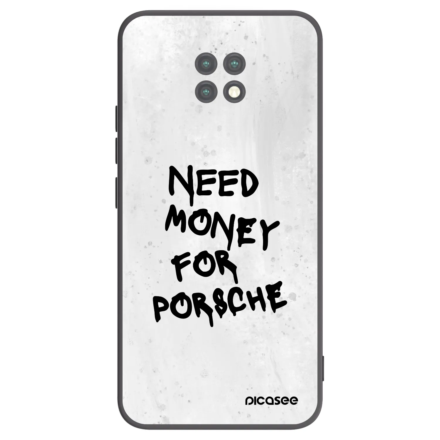 Picasee Xiaomi Redmi Note 9T Hülle - Schwarzes Silikon - White Dollar
