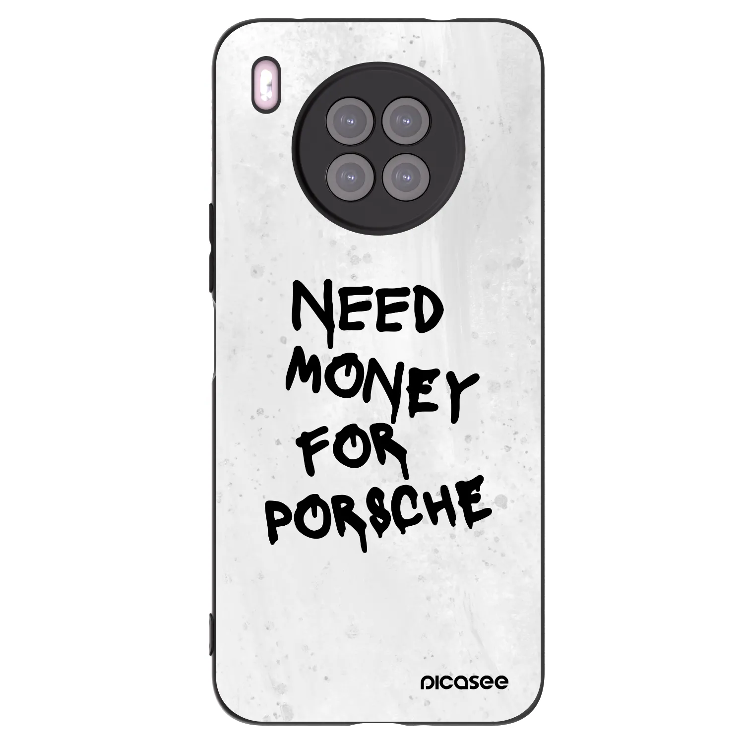Picasee Huawei Nova 8i Hülle - Schwarzes Silikon - White Dollar