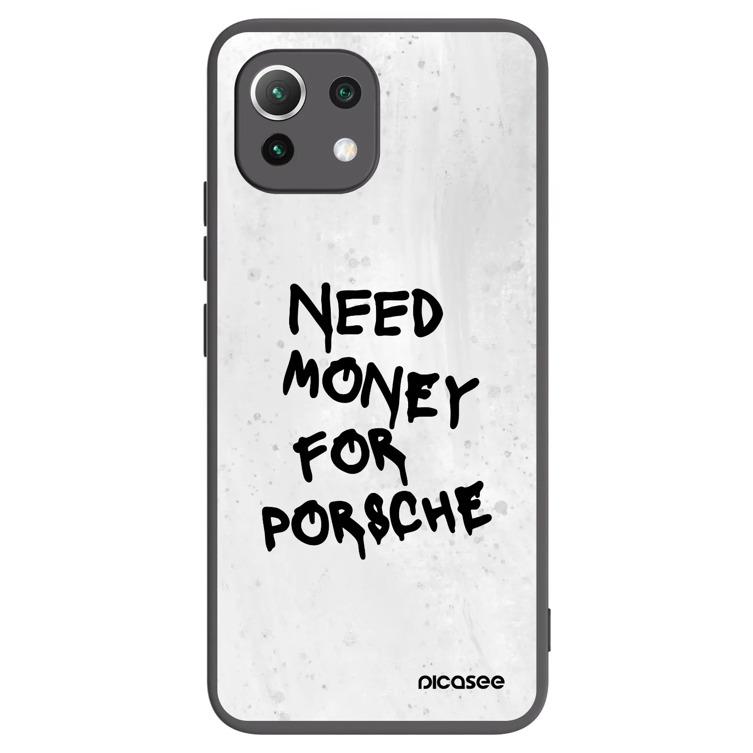 Picasee Xiaomi 11 Lite 5G NE Hülle - Schwarzes Silikon - White Dollar