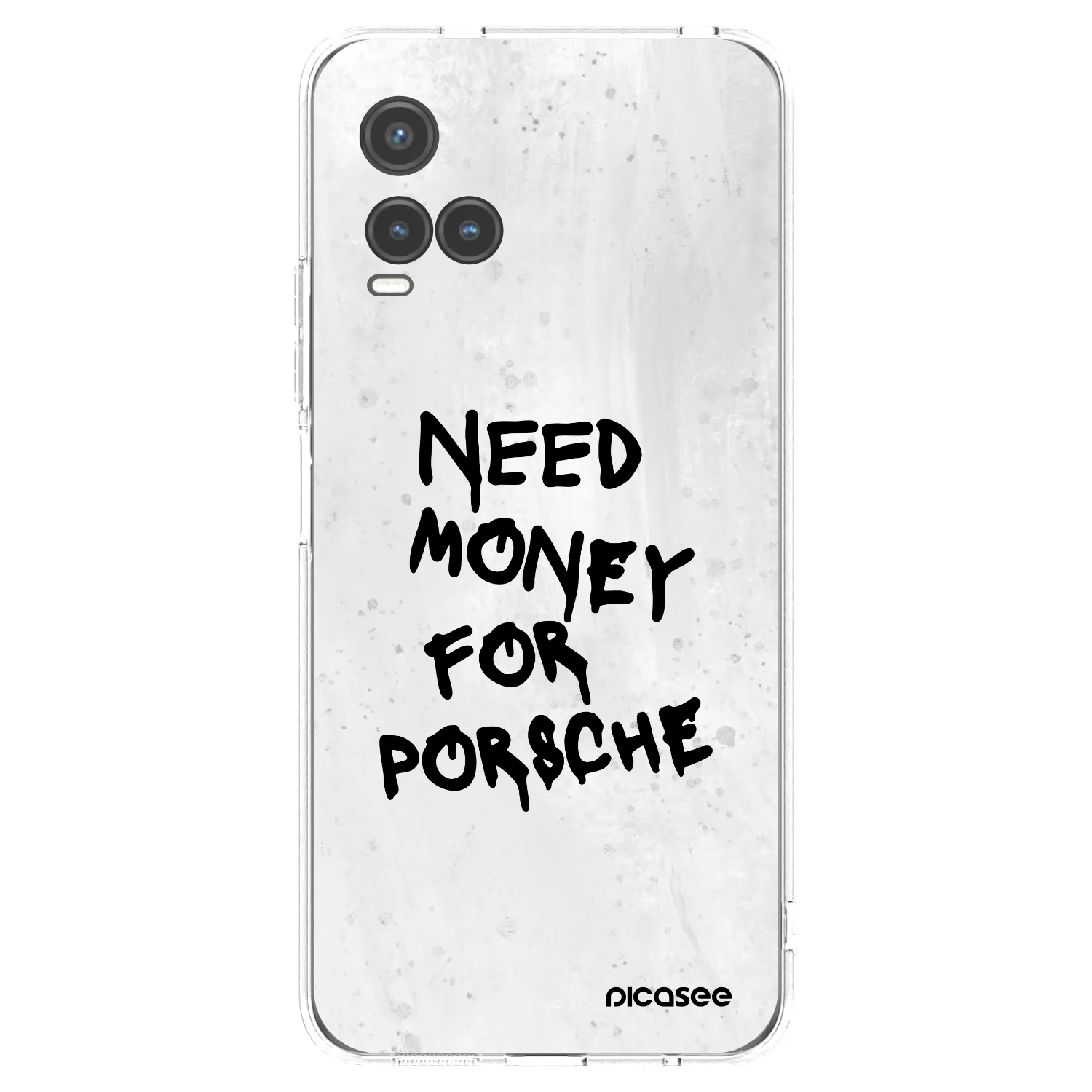 Picasee Vivo Y33s Hülle - Transparentes Silikon - White Dollar