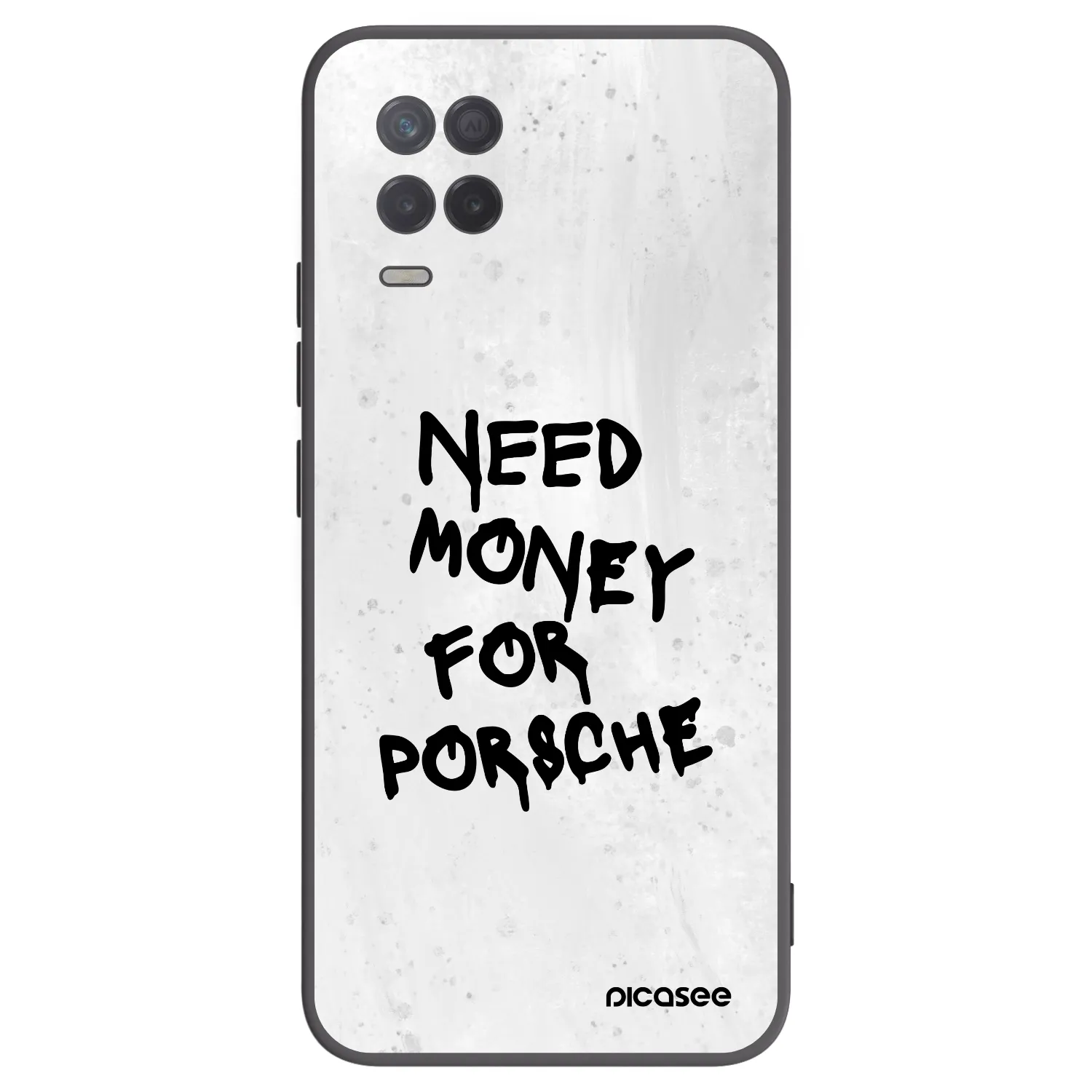 Picasee Realme 8 5G Hülle - Schwarzes Silikon - White Dollar