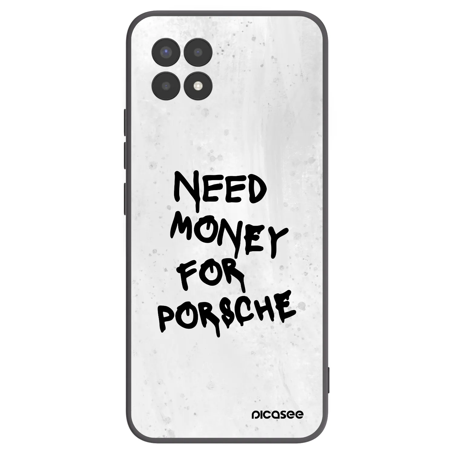 Picasee Realme 8i Hülle - Schwarzes Silikon - White Dollar