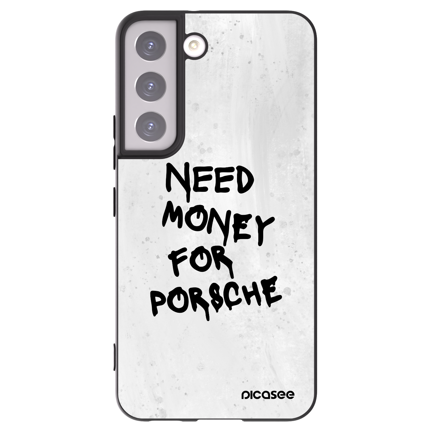 Picasee Samsung Galaxy S22 5G Hülle - Schwarzes Silikon - White Dollar