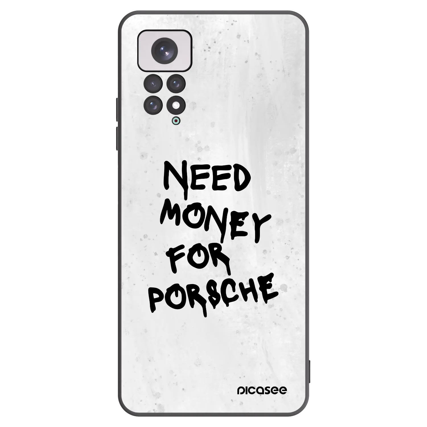 Picasee Xiaomi Redmi Note 11 Hülle - Schwarzes Silikon - White Dollar