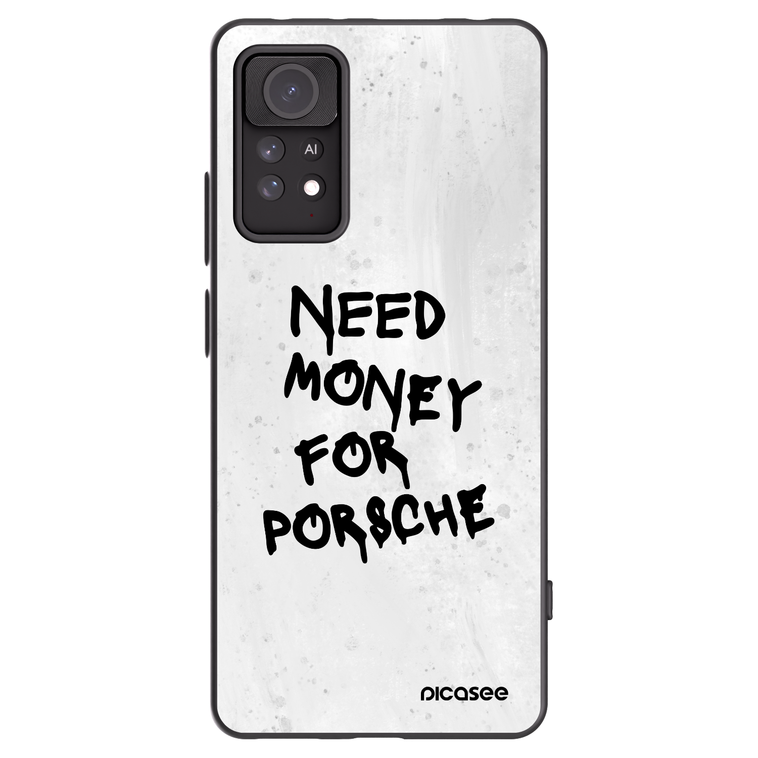 Picasee Xiaomi Redmi Note 11 Pro Hülle - Schwarzes Silikon - White Dollar