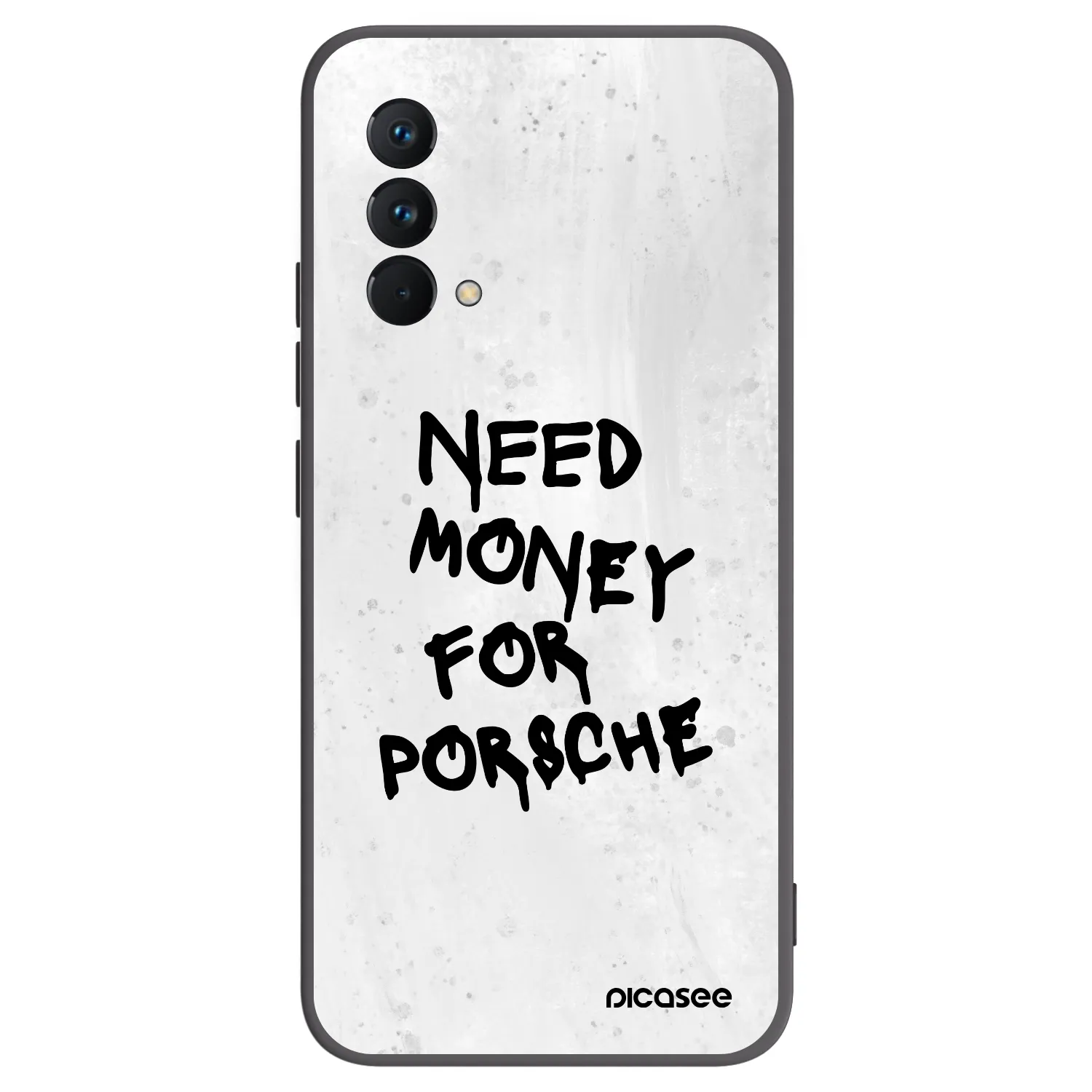 Picasee Realme GT Master Edition 5G Hülle - Schwarzes Silikon - White Dollar
