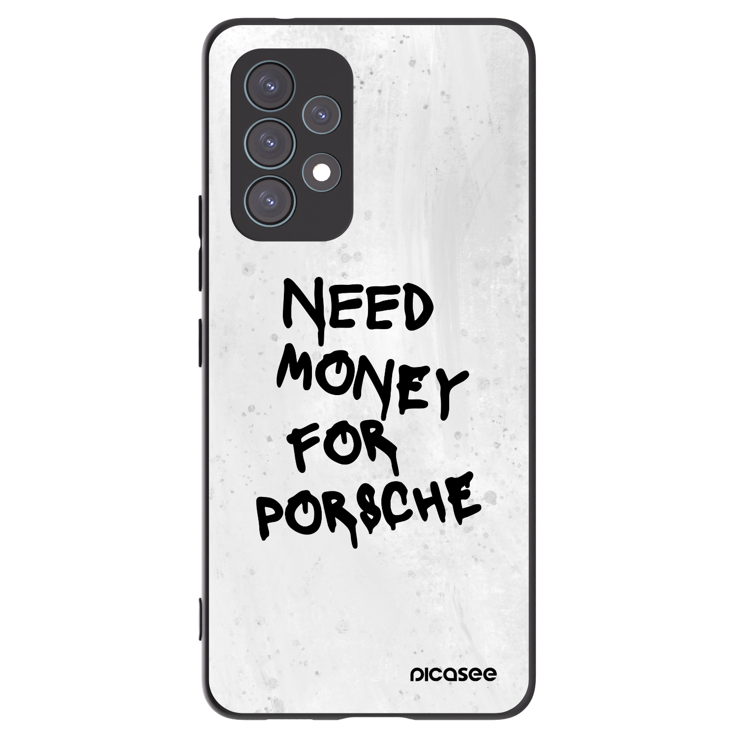 Picasee Samsung Galaxy A53 5G A536 Hülle - Schwarzes Silikon - White Dollar