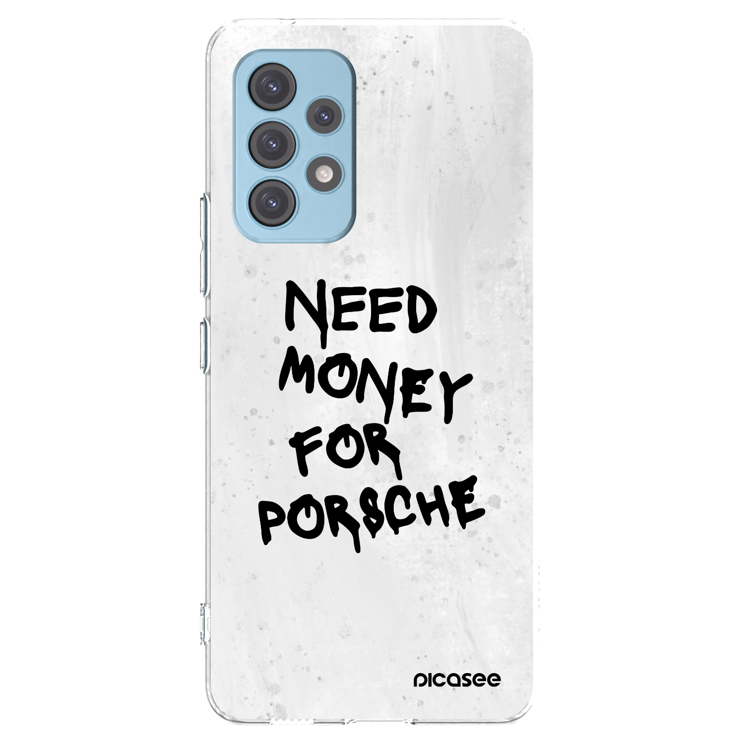 Picasee Samsung Galaxy A53 5G A536 Hülle - Transparentes Silikon - White Dollar