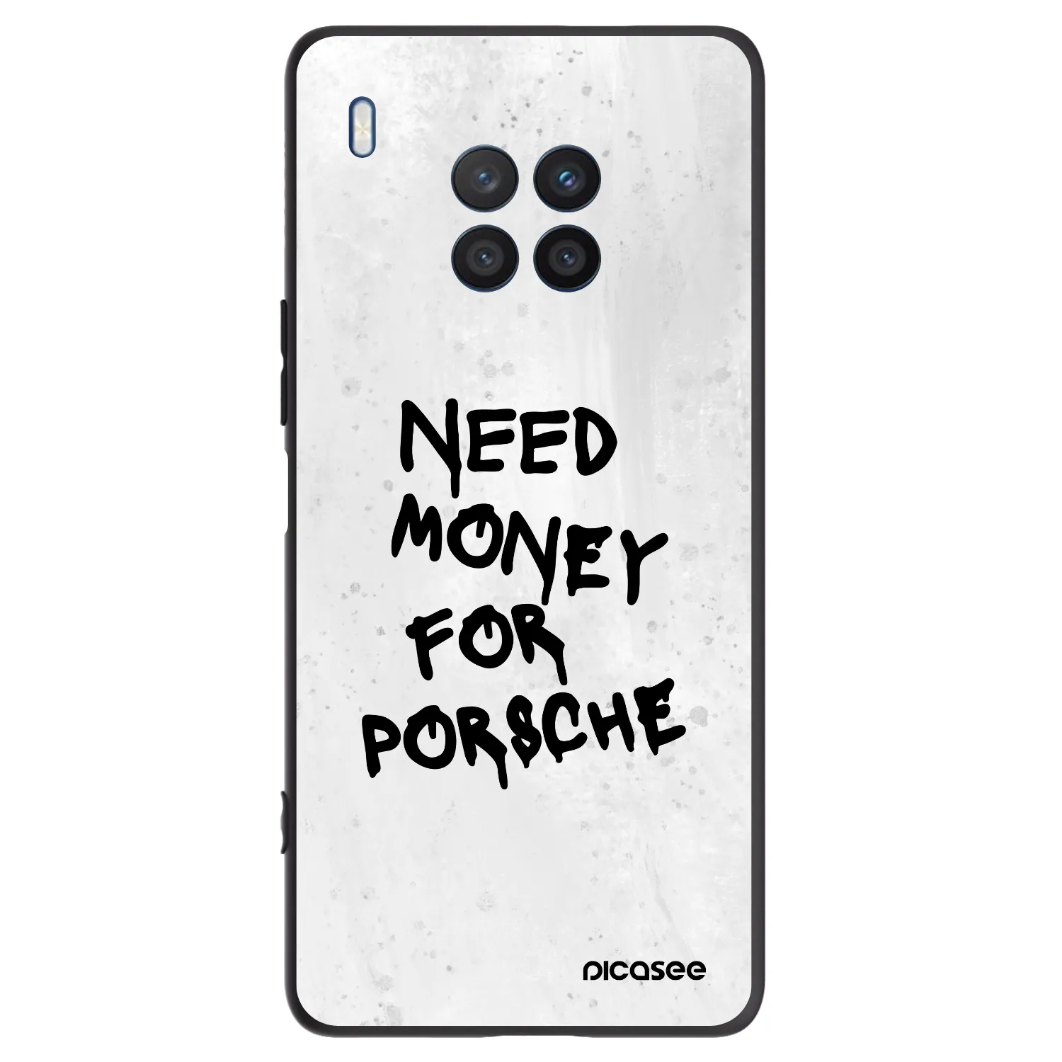 Picasee Honor 50 Lite Hülle - Schwarzes Silikon - White Dollar