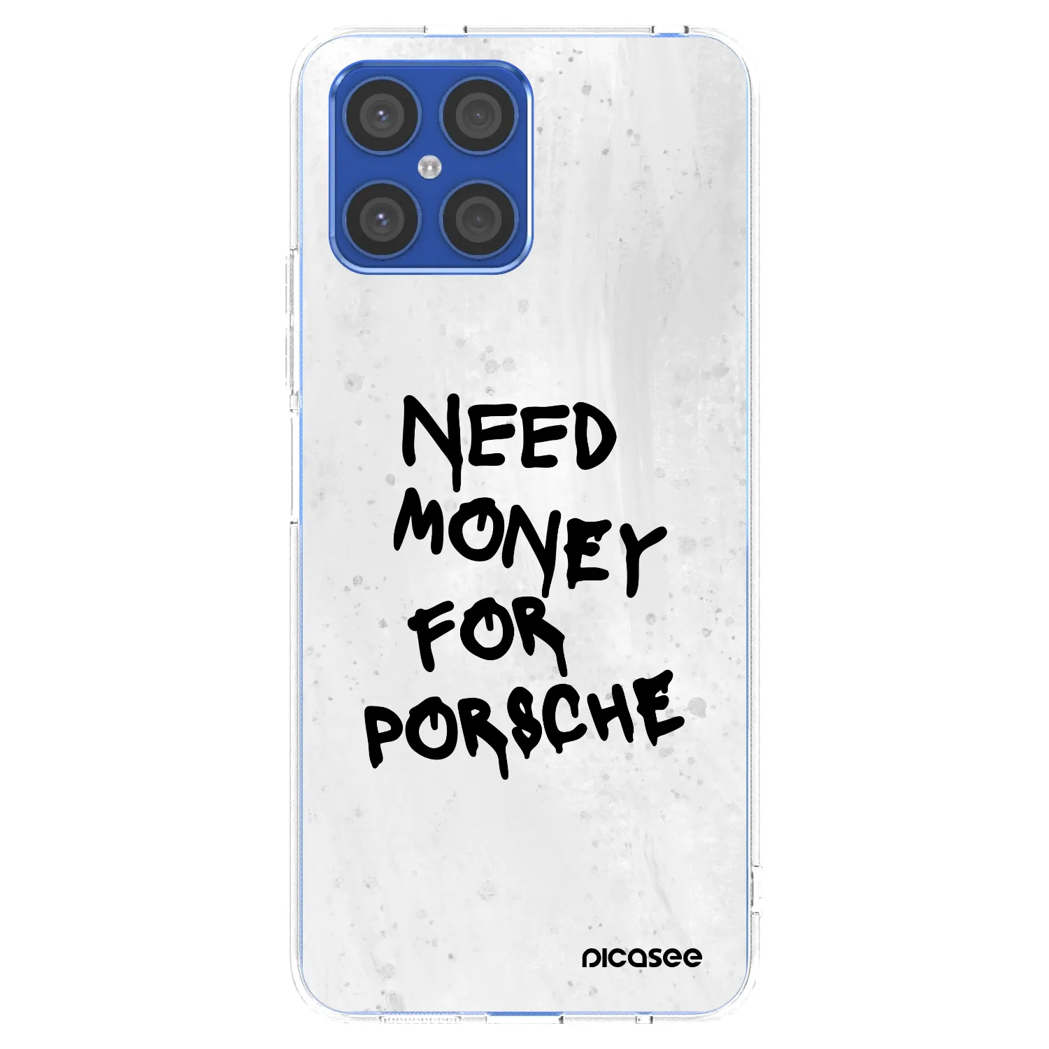 Picasee Honor X8 4G Hülle - Transparentes Silikon - White Dollar
