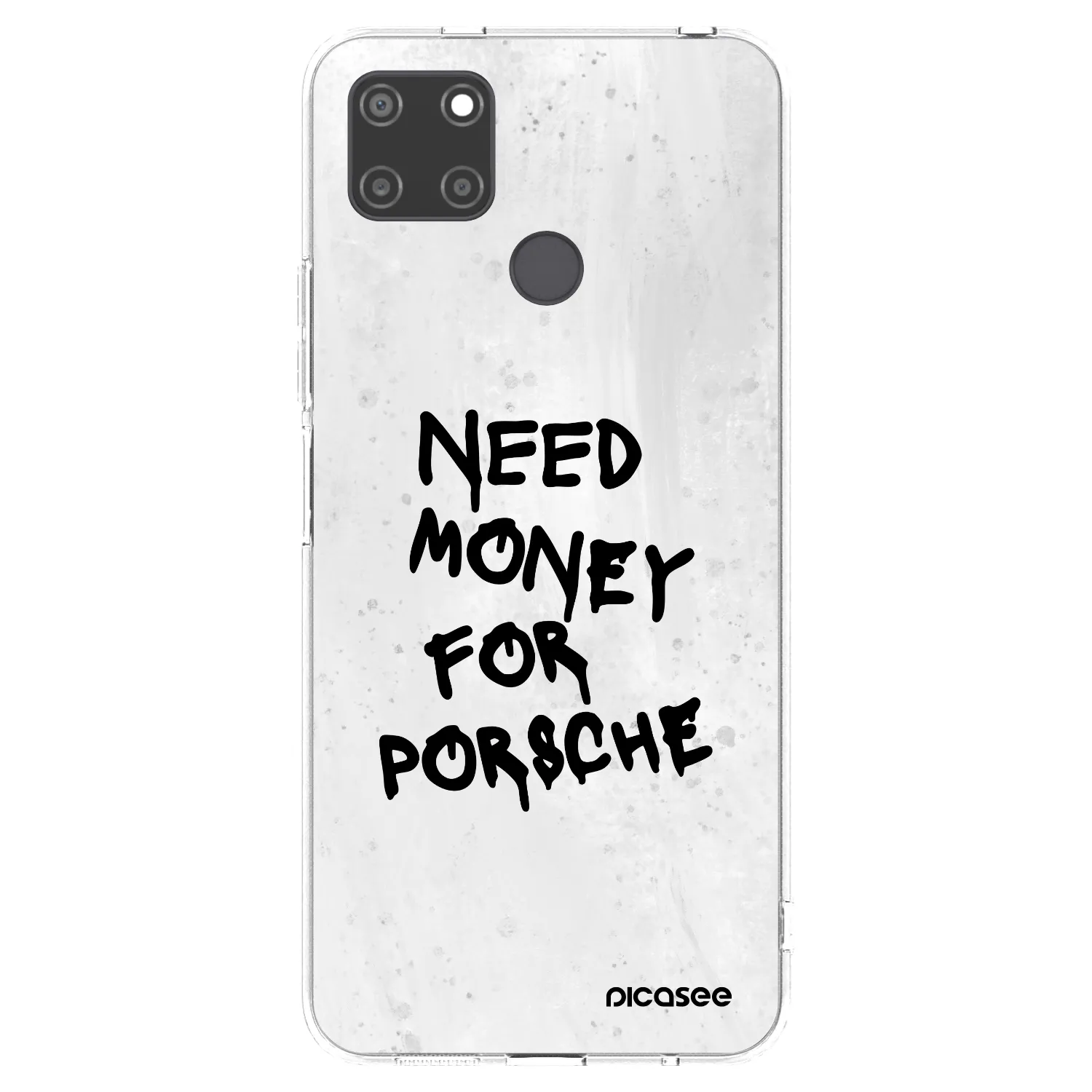 Picasee Realme C21Y Hülle - Transparentes Silikon - White Dollar