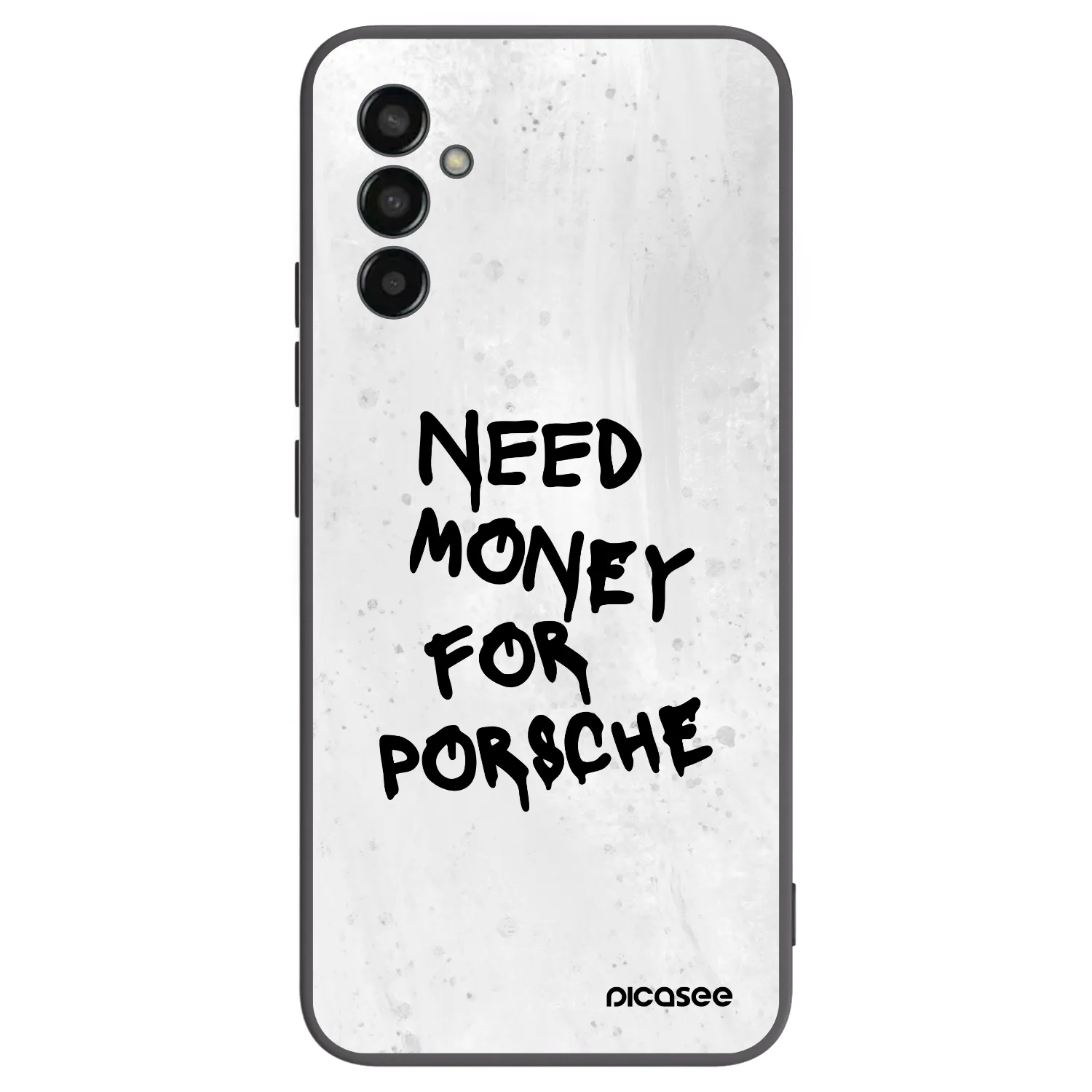 Picasee Samsung Galaxy M13 M135F Hülle - Schwarzes Silikon - White Dollar