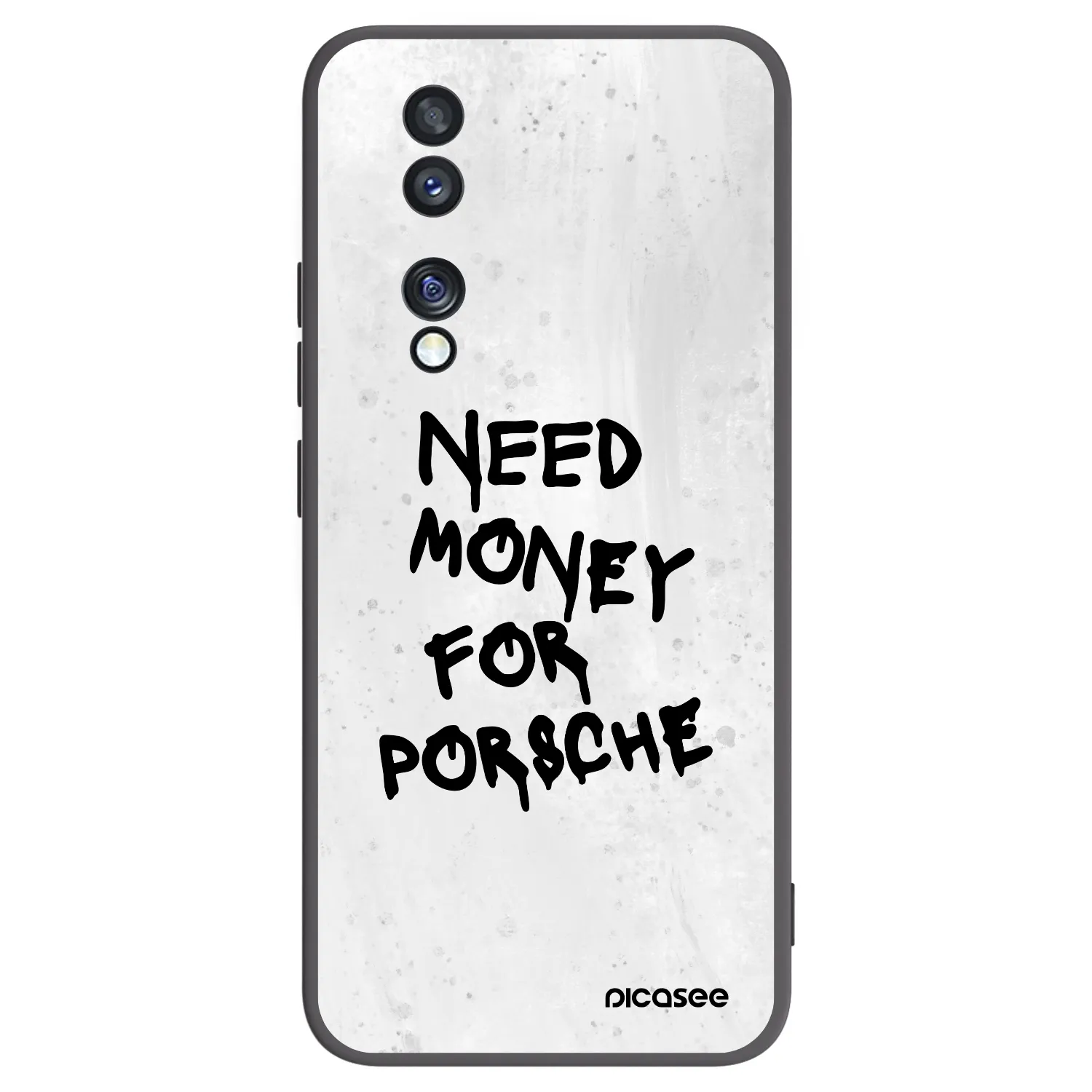 Picasee Honor 70 Hülle - Schwarzes Silikon - White Dollar