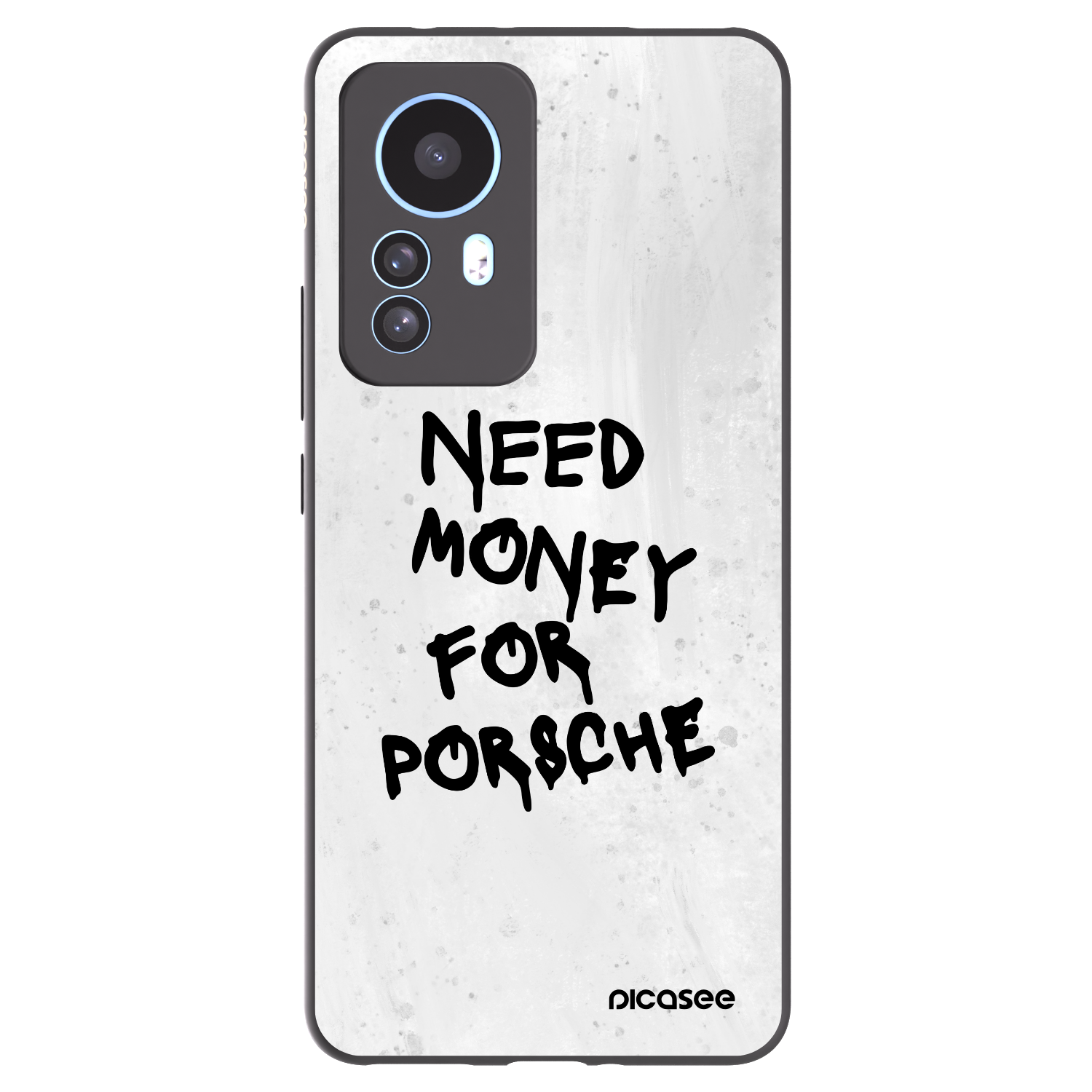 Picasee Xiaomi 12T Hülle - Schwarzes Silikon - White Dollar