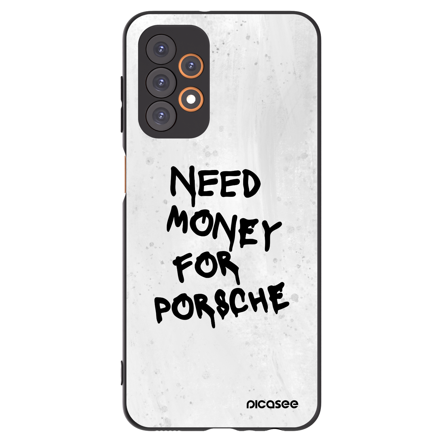 Picasee Samsung Galaxy A23 A236B 5G Hülle - Schwarzes Silikon - White Dollar