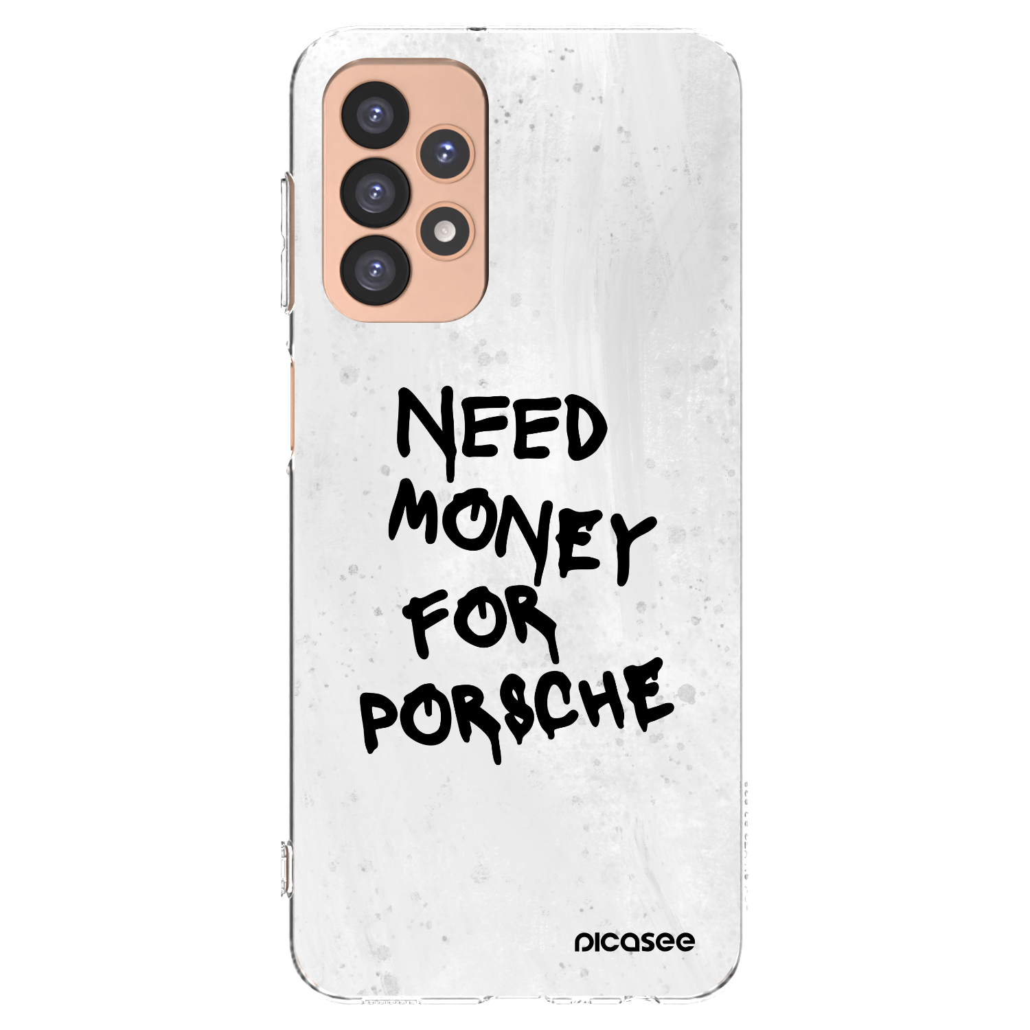 Picasee Samsung Galaxy A23 A236B 5G Hülle - Transparentes Silikon - White Dollar
