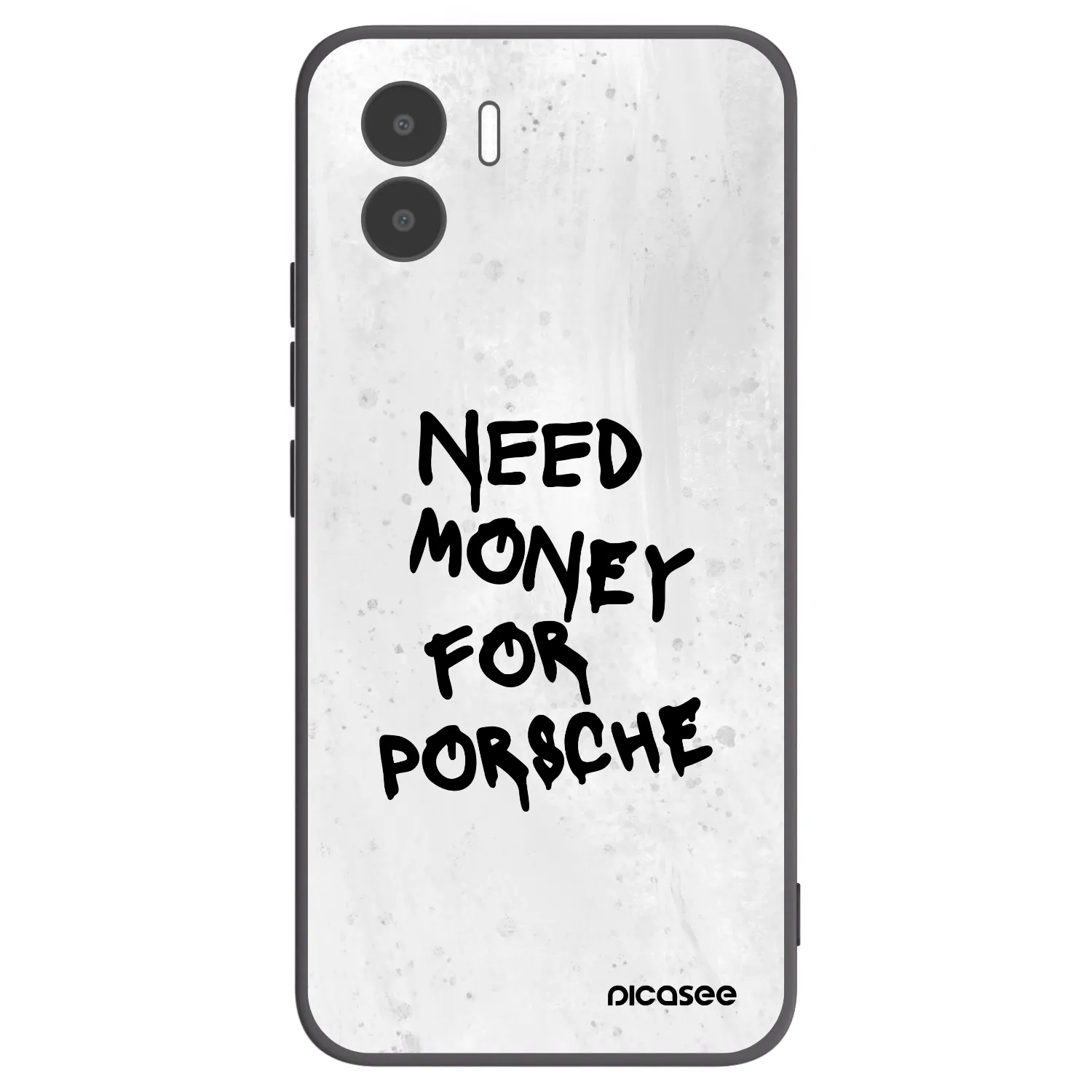 Picasee Xiaomi Redmi A1 Hülle - Schwarzes Silikon - White Dollar