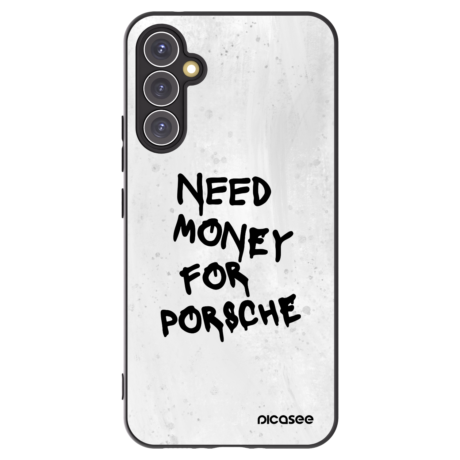 Picasee Samsung Galaxy A34 5G A346B Hülle - Schwarzes Silikon - White Dollar