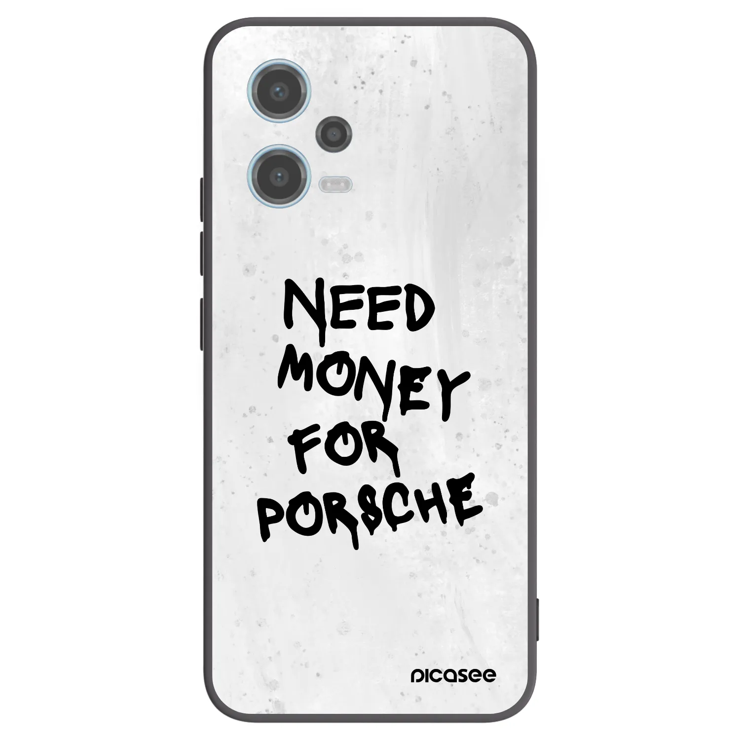 Picasee Xiaomi Redmi Note 12 5G Hülle - Schwarzes Silikon - White Dollar