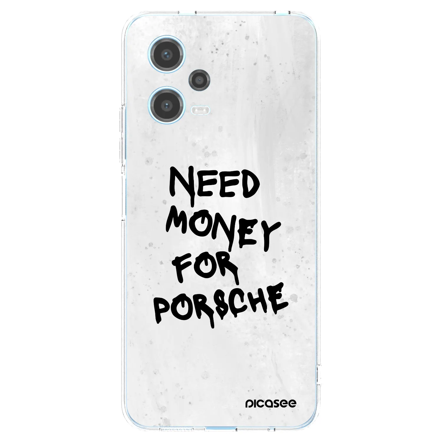 Picasee Xiaomi Redmi Note 12 5G Hülle - Transparentes Silikon - White Dollar