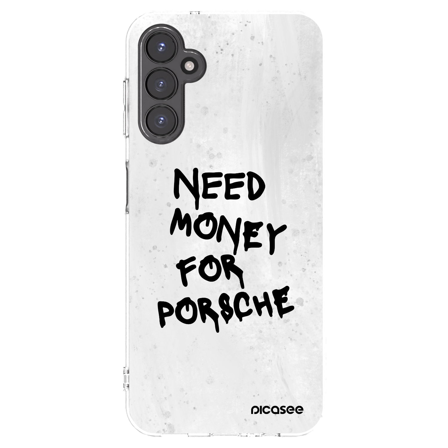 Picasee Samsung Galaxy A14 5G A146P Hülle - Transparentes Silikon - White Dollar