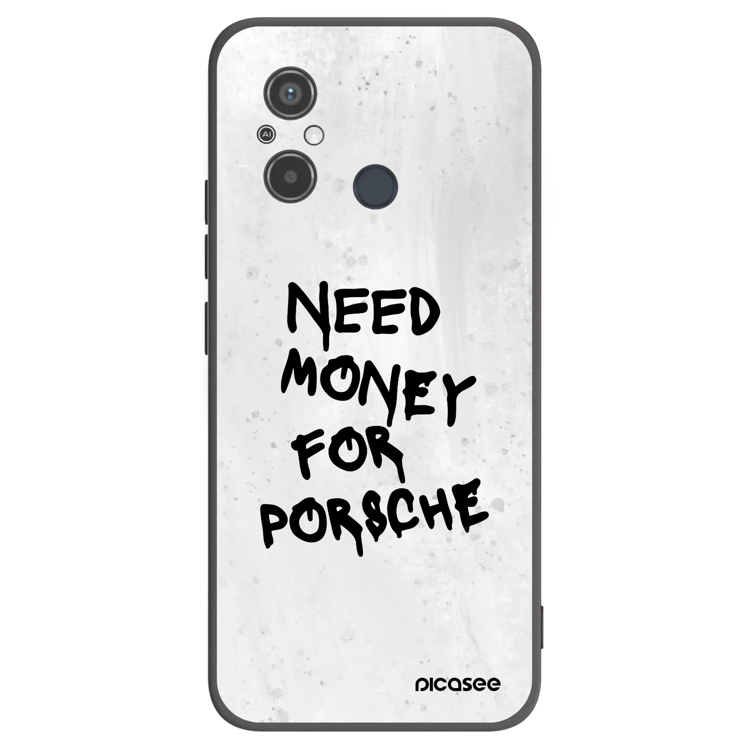 Picasee Xiaomi Redmi 12C Hülle - Schwarzes Silikon - White Dollar