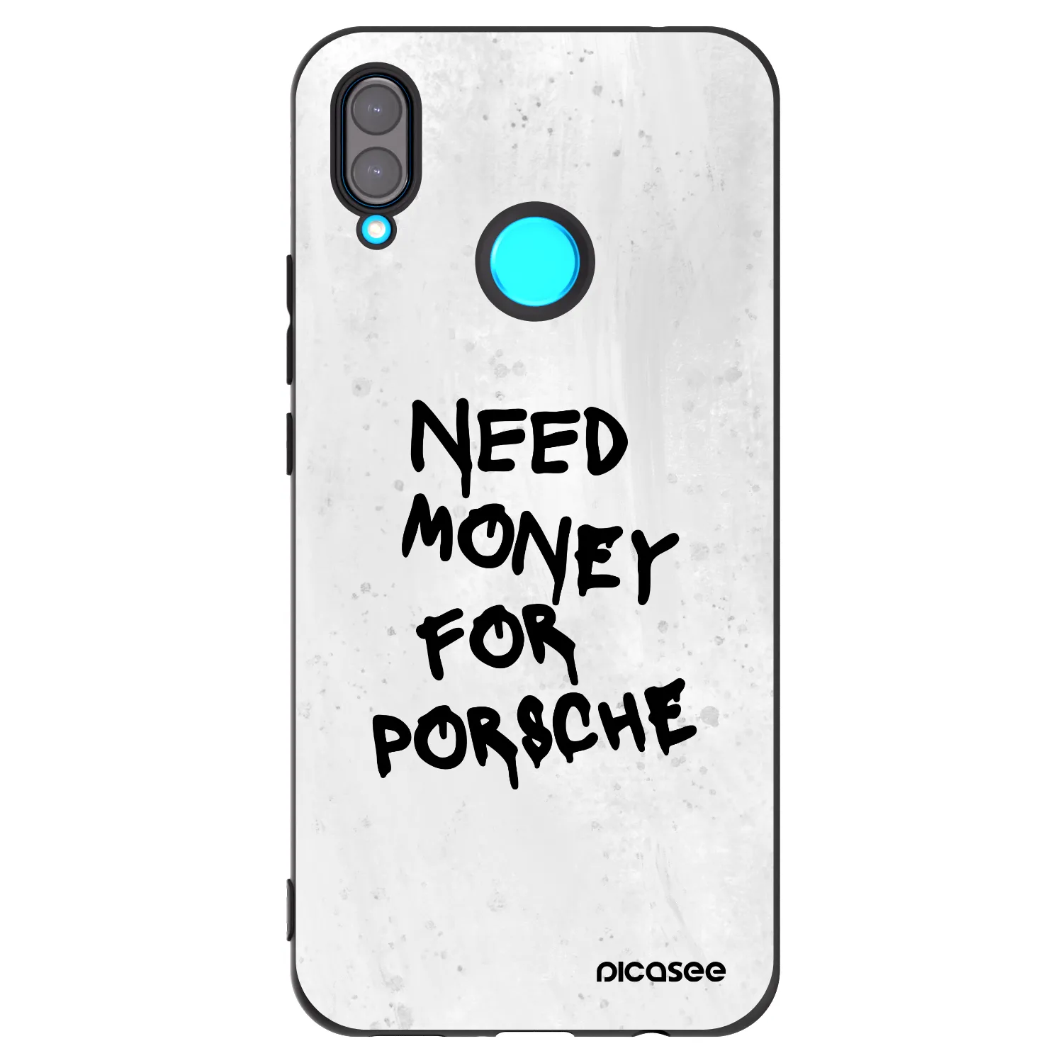 Picasee Huawei Nova 3 Hülle - Schwarzes Silikon - White Dollar