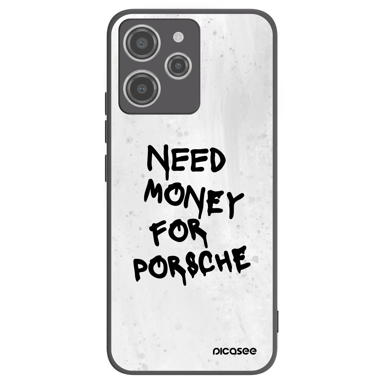 Picasee Xiaomi Redmi 12 4G Hülle - Schwarzes Silikon - White Dollar
