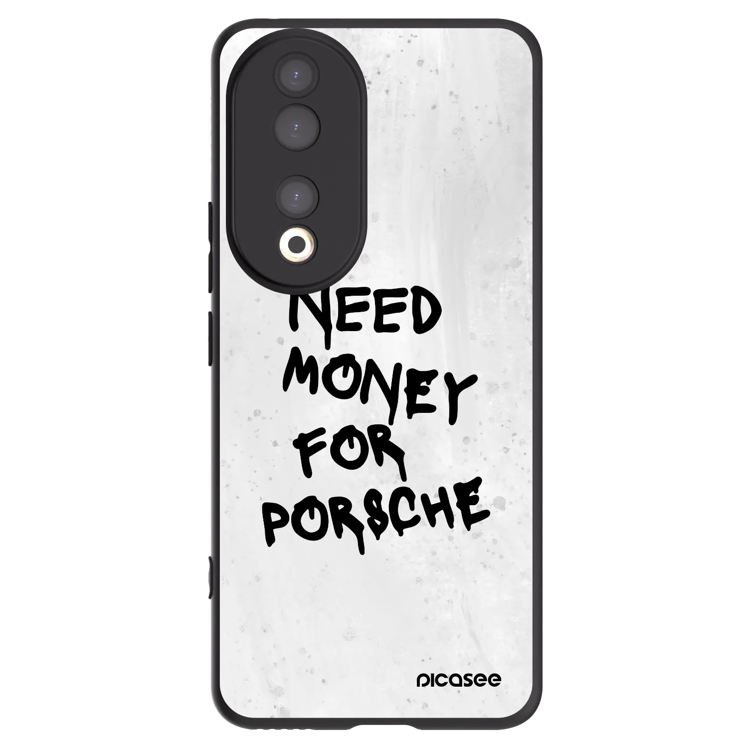 Picasee Honor 90 5G Hülle - Schwarzes Silikon - White Dollar