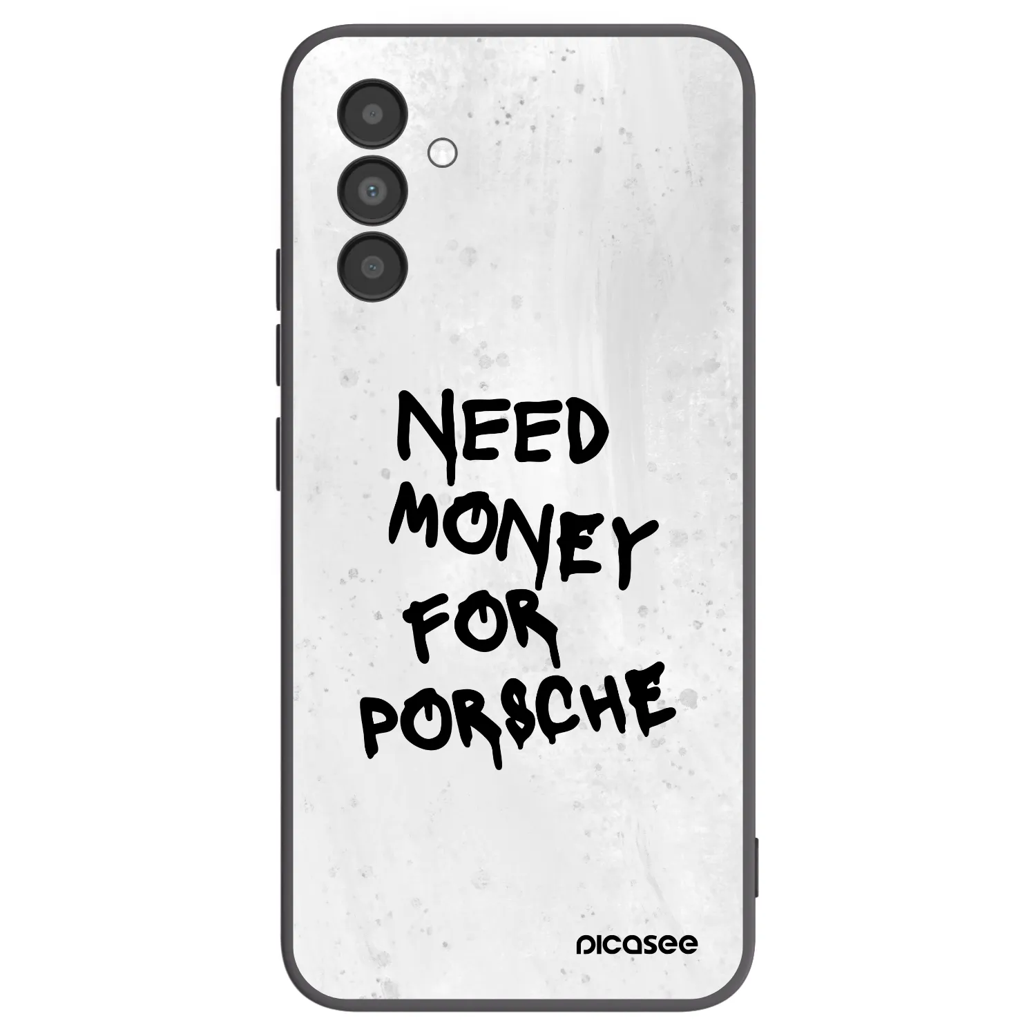 Picasee Samsung Galaxy A04s A047F Hülle - Schwarzes Silikon - White Dollar